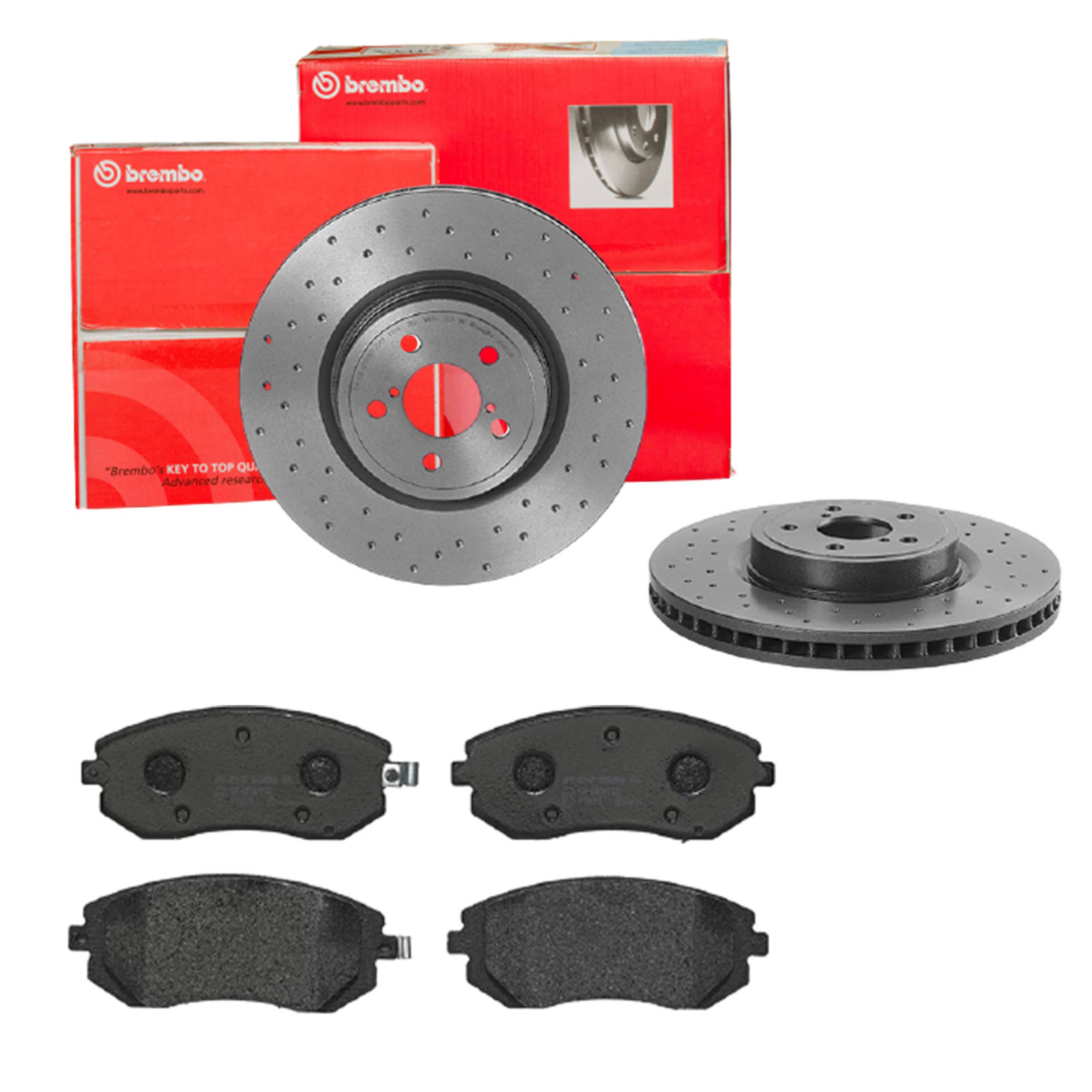 BREMBO Bremsensatz, Scheibenbremse sk8k0f10x5 Vorderachse Gelocht/innenbel. 316mm 30mm für SAAB SUBARU TOYOTA