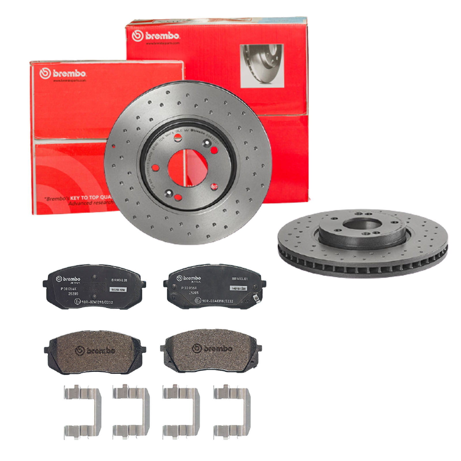 BREMBO Bremsensatz, Scheibenbremse sk8k0f1013 Vorderachse Gelocht/innenbel. 300mm 28mm für HYUNDAI KIA KIA (DYK) HYUNDAI (BEIJING)