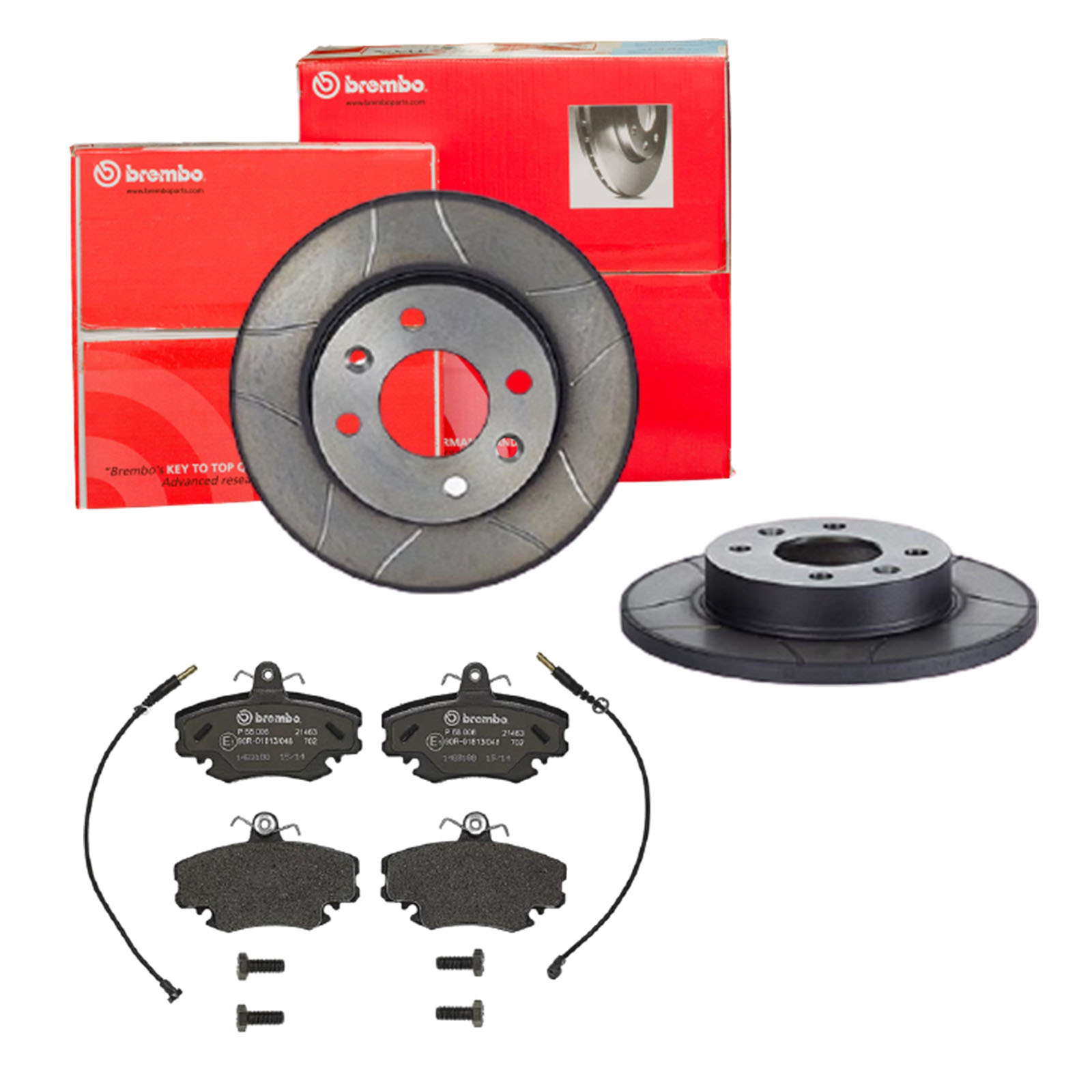 BREMBO Bremsensatz, Scheibenbremse sk8k0f0yq5 Vorderachse Geschlitzt 238mm 12mm für CITROËN PEUGEOT DACIA RENAULT LIFAN ALPINE