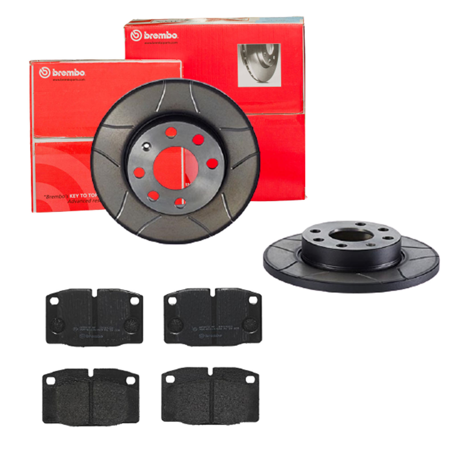 BREMBO Bremsensatz, Scheibenbremse sk8k0f0xt3 Vorderachse Voll 236mm 12mm für OPEL VAUXHALL BEDFORD