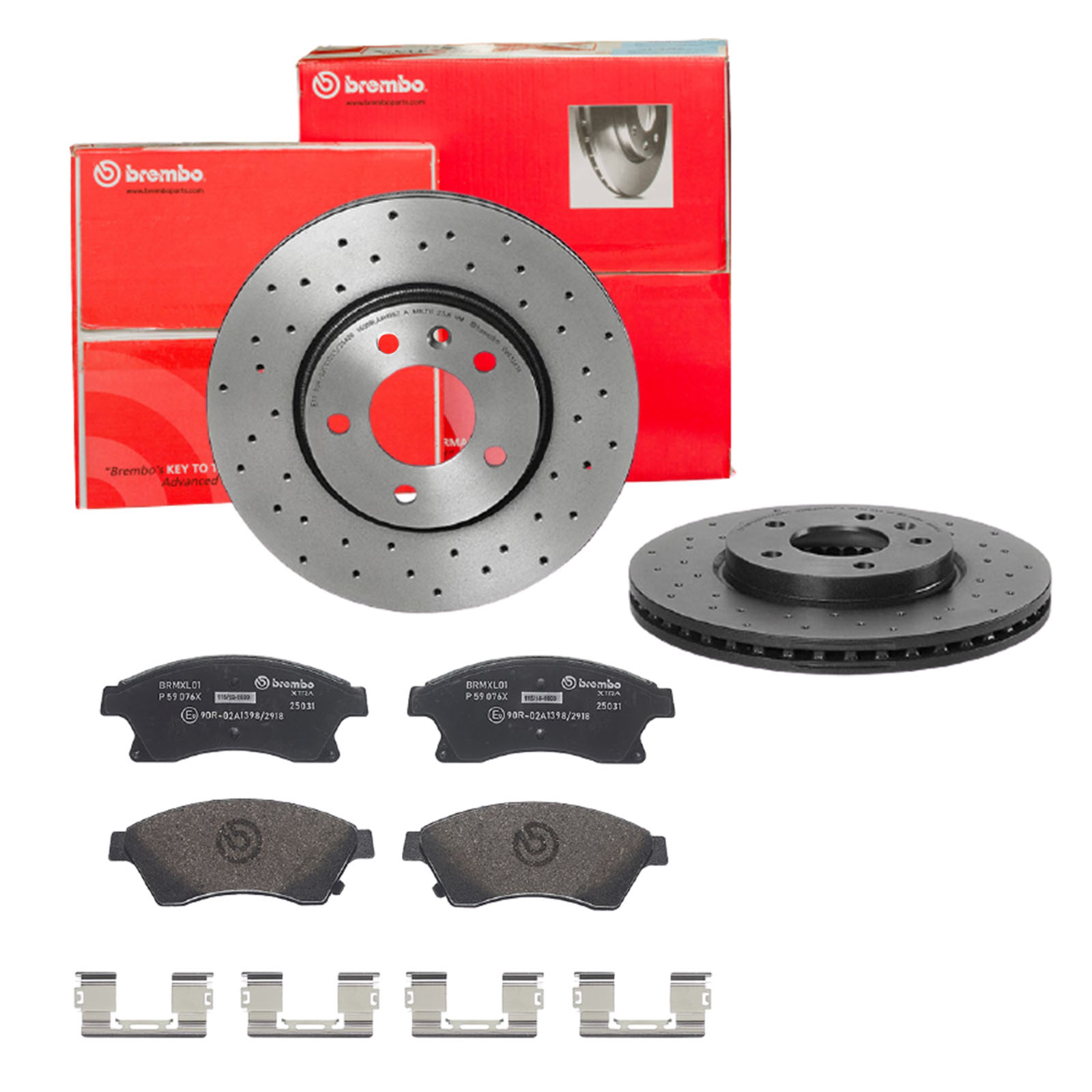 BREMBO sk8k0f0vp9 Vorderachse Gelocht/innenbel. 300mm 26mm für VAUXHALL OPEL GENERAL MOTORS CHEVROLET BUICK (SGM)