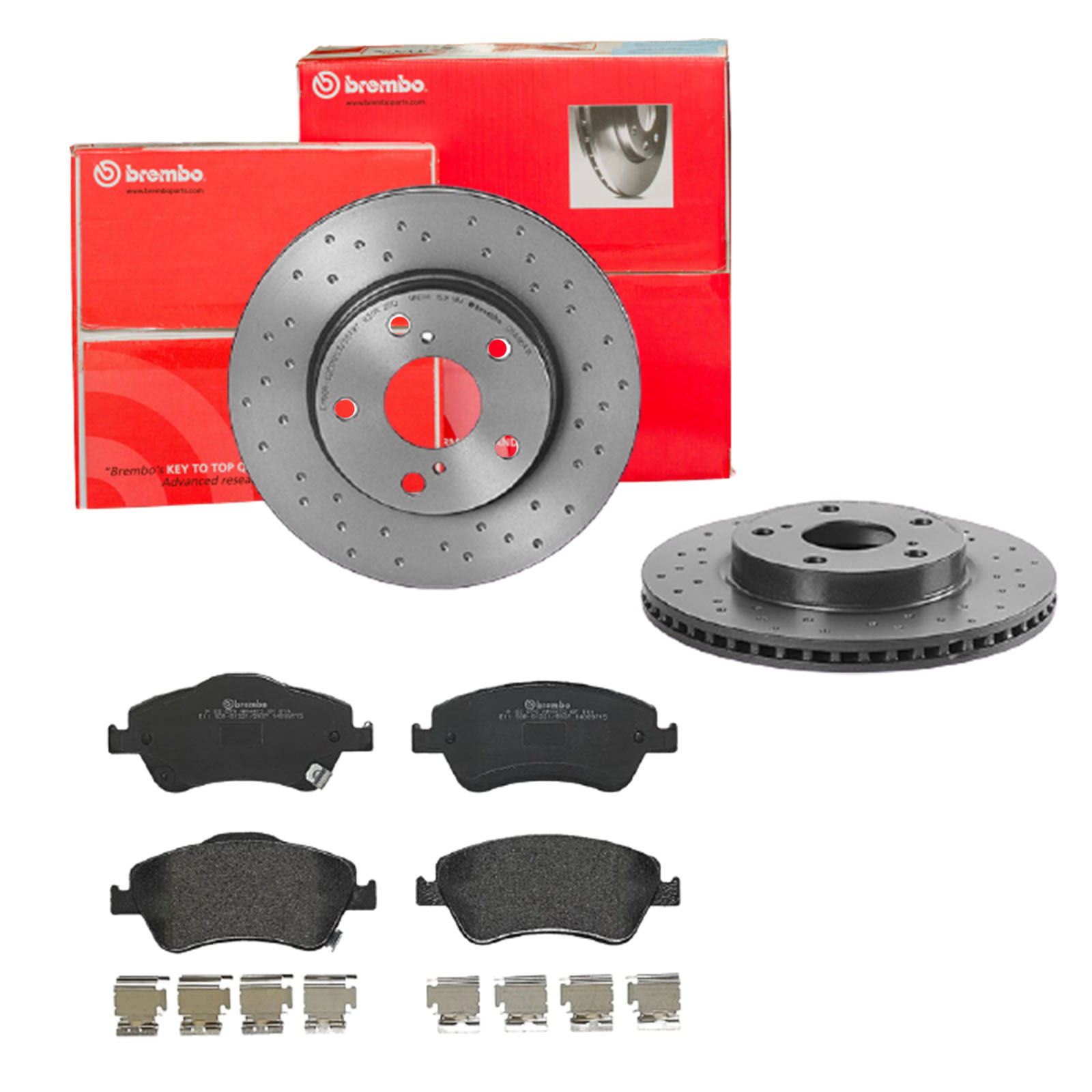 BREMBO Bremsensatz, Scheibenbremse sk8k0f0rv1 Vorderachse Gelocht/innenbel. 275mm 22mm für TOYOTA TOYOTA (GAC)