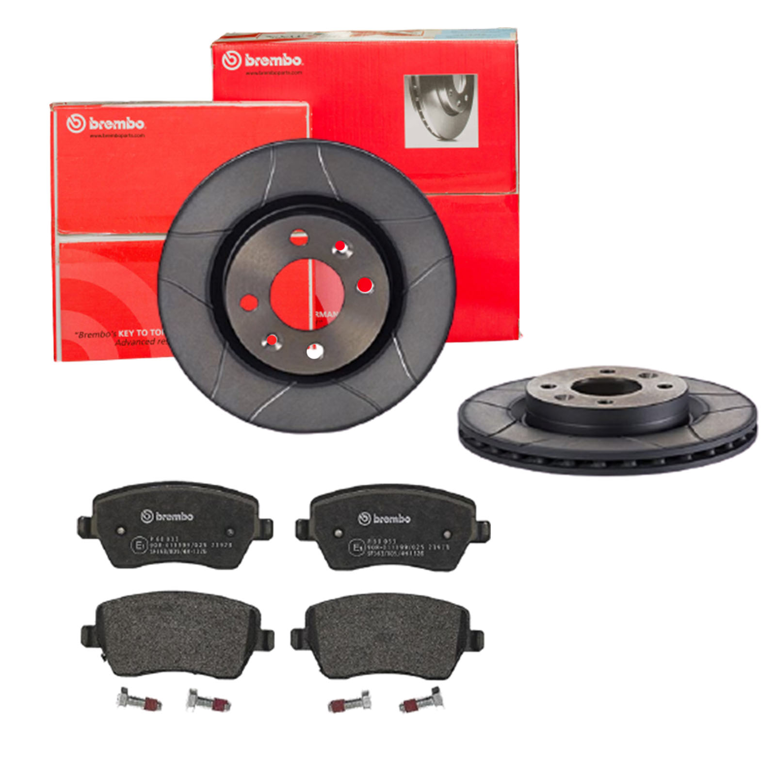 BREMBO Bremsensatz, Scheibenbremse sk8k0f0qz9 Vorderachse Geschlitzt 259mm 20mm für MERCEDES-BENZ RENAULT NISSAN DACIA LADA