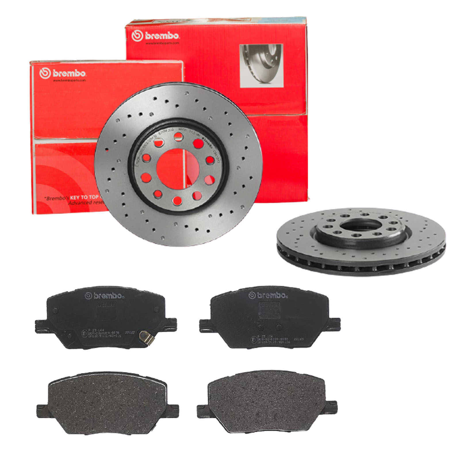 BREMBO Bremsensatz, Scheibenbremse sk8k0f0jm5 Vorderachse Gelocht/innenbel. 281mm 26mm für ALFA ROMEO FIAT JEEP JEEP (GAC FCA) CHRYSLER