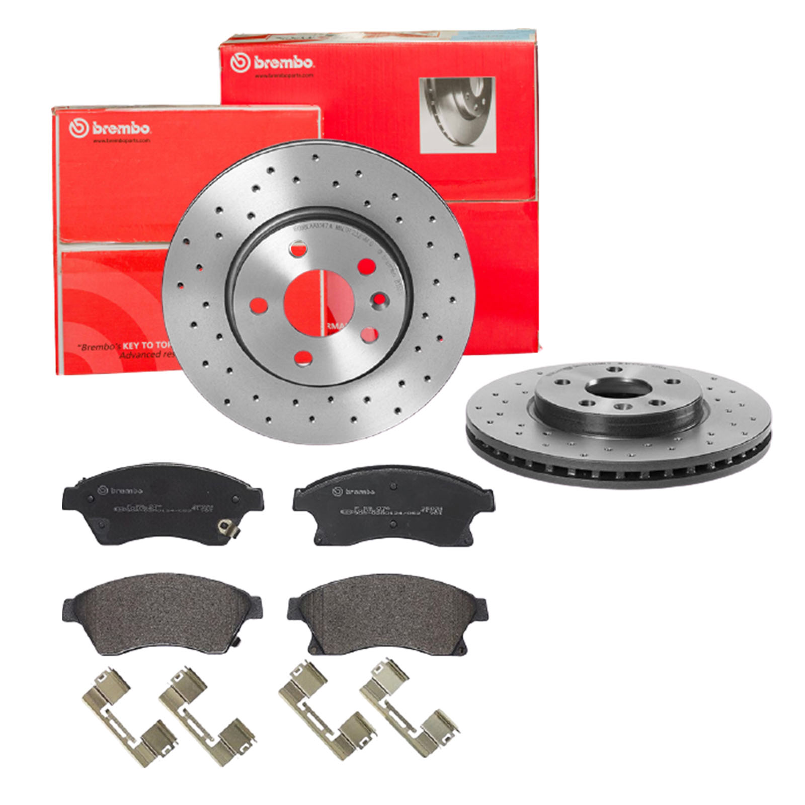 BREMBO Bremsensatz, Scheibenbremse sk8k0f0d17 Vorderachse Gelocht/innenbel. 276mm 26mm für OPEL GENERAL MOTORS CHEVROLET VAUXHALL BUICK (SGM)