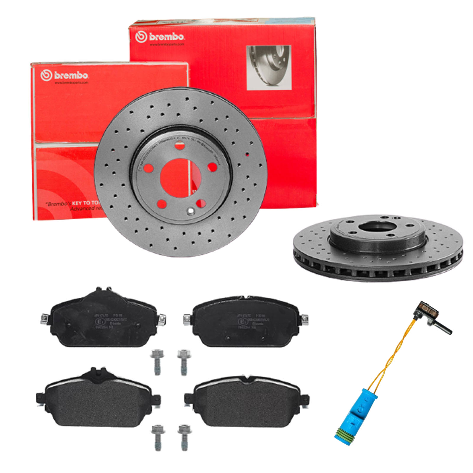 BREMBO sk8k0f0b73 Vorderachse Gelocht/innenbel. 295mm 28mm für MERCEDES-BENZ INFINITI