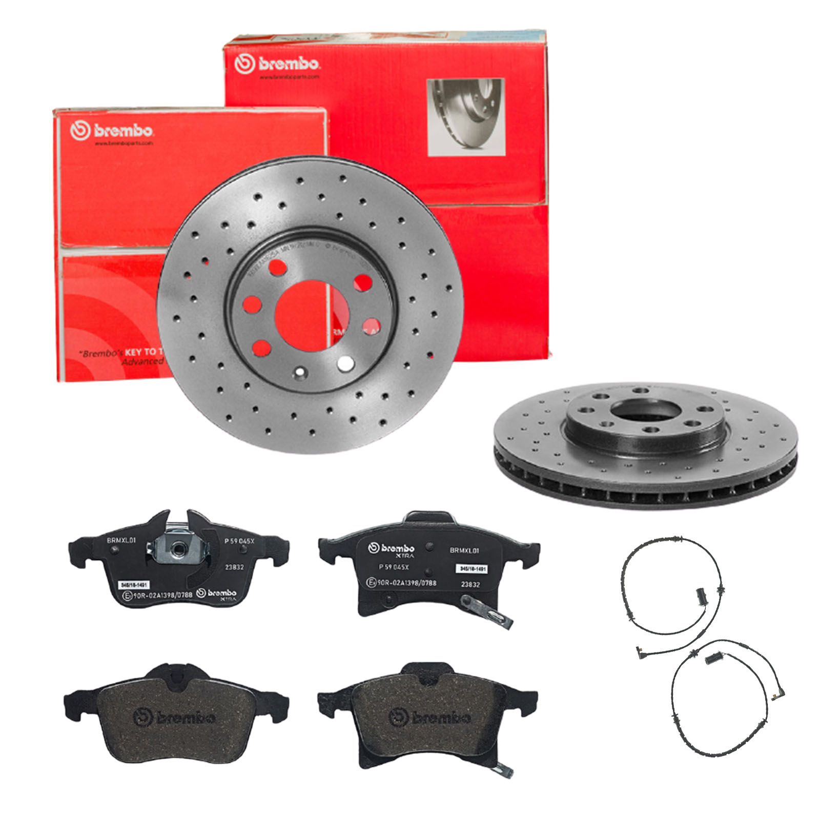 BREMBO Bremsensatz, Scheibenbremse sk8k0f00j7 Vorderachse Gelocht/innenbel. 256mm 24mm für OPEL VAUXHALL GENERAL MOTORS SATURN AC