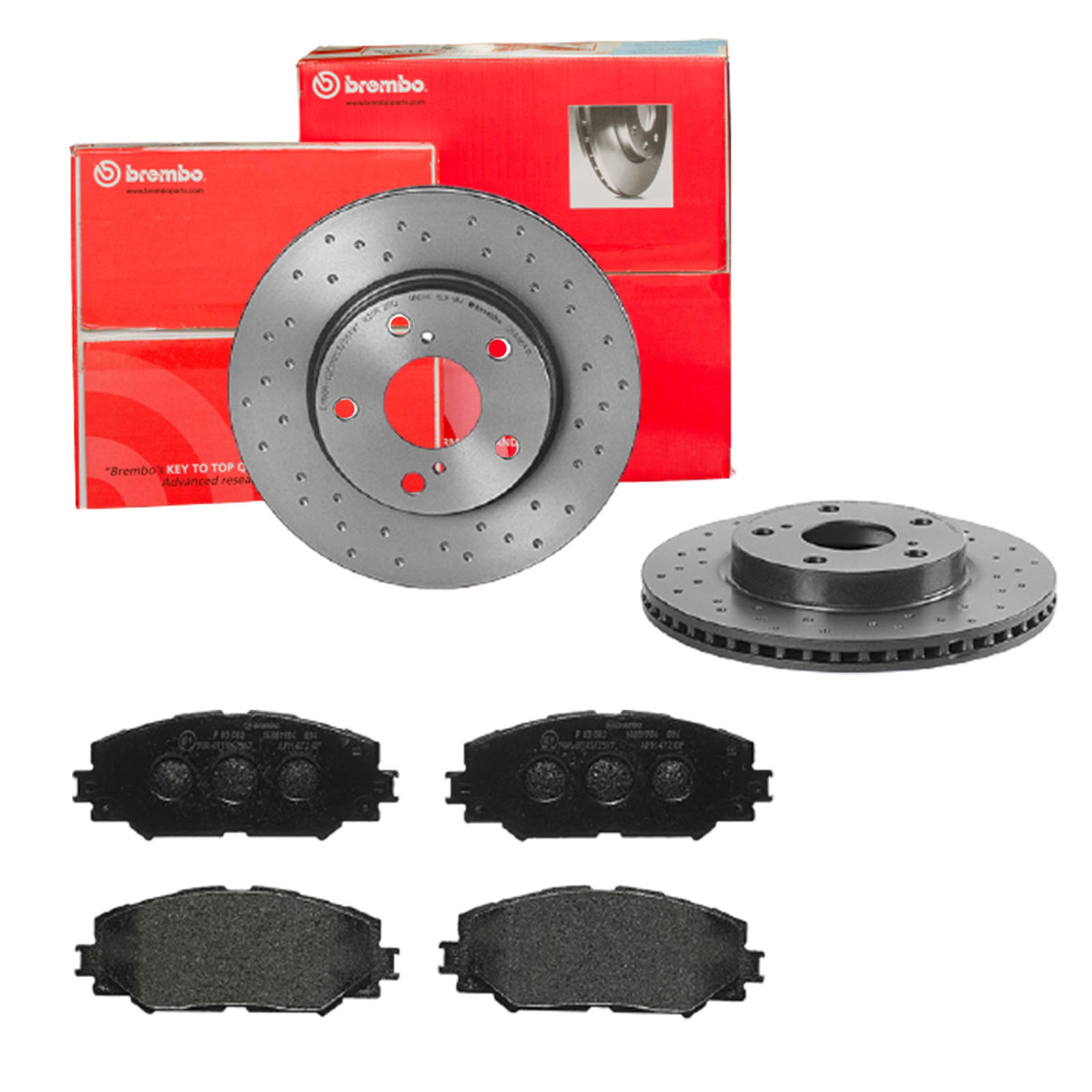 BREMBO Bremsensatz, Scheibenbremse sk8k0ezsx7 Vorderachse Gelocht/innenbel. 275mm 22mm für PONTIAC TOYOTA TOYOTA (GAC)