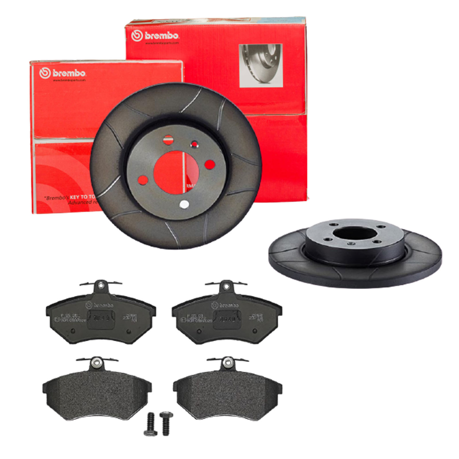 BREMBO Bremsensatz, Scheibenbremse sk8k0ezjs5 Vorderachse Geschlitzt 256mm 13mm für VW SEAT AUDI VW (FAW) CHERY