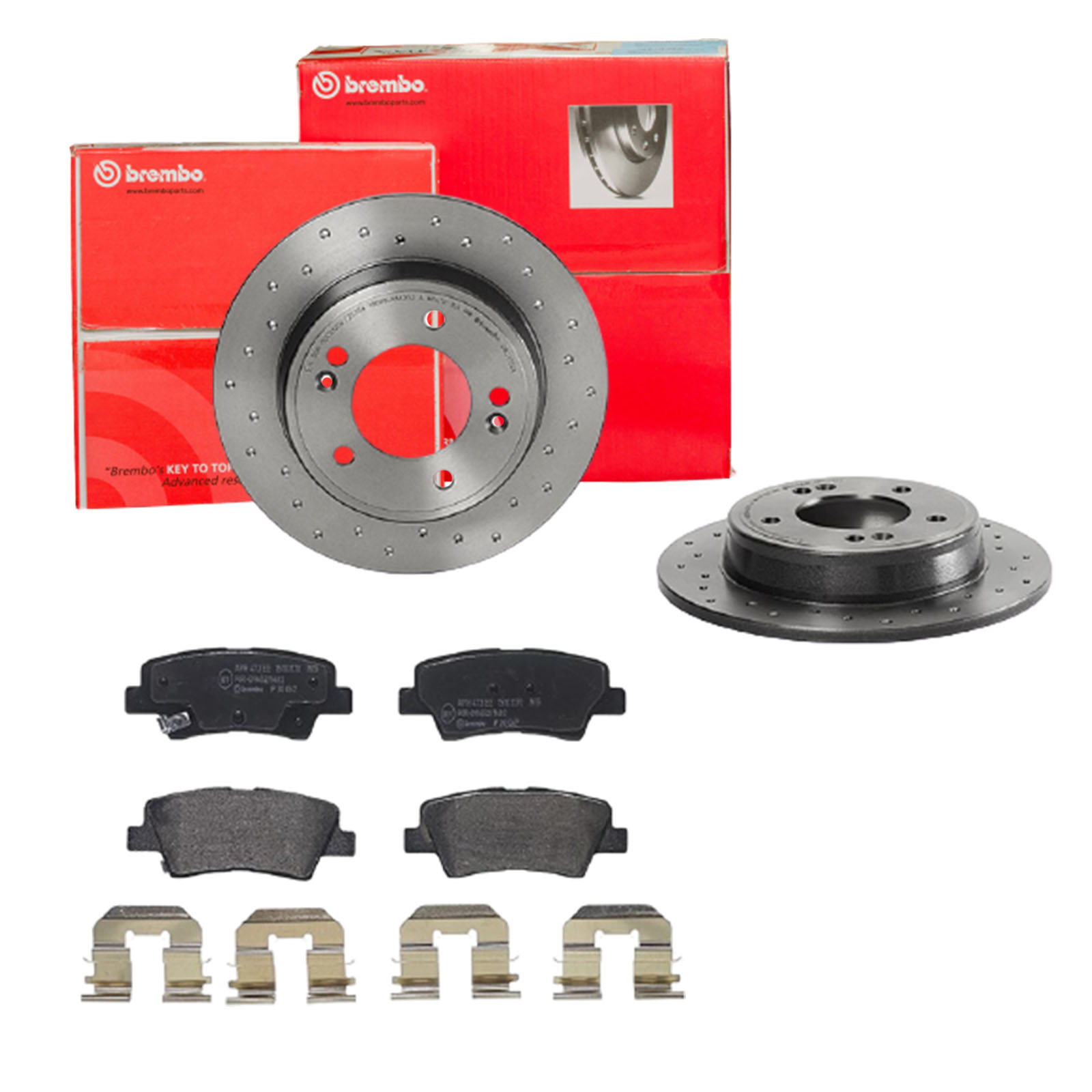 BREMBO Bremsensatz, Scheibenbremse sk8k0f9wc1 Hinterachse Voll 262mm 10mm für HYUNDAI KIA HYUNDAI (BEIJING) KIA (DYK) SSANGYONG