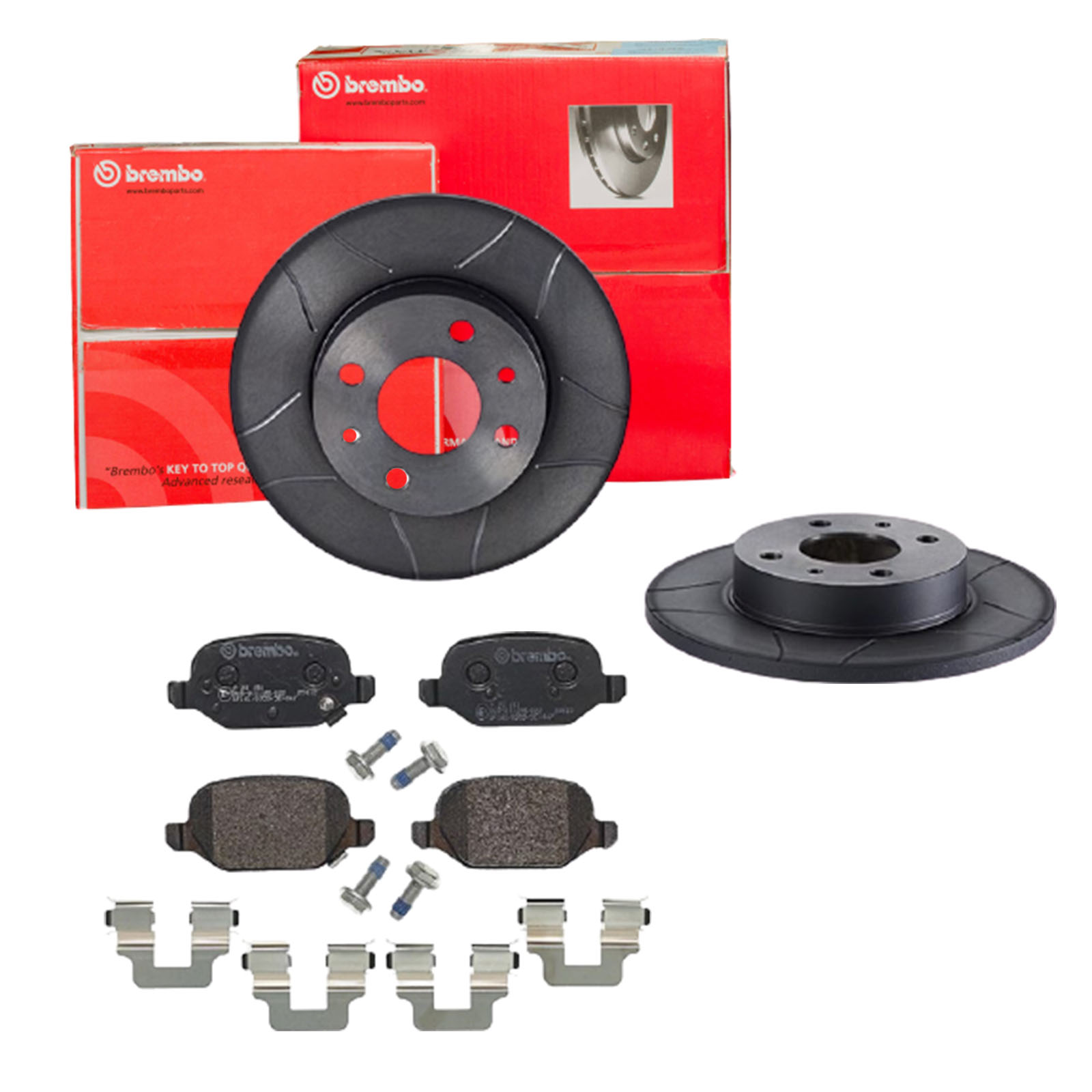 BREMBO Bremsensatz, Scheibenbremse sk8k0f9v23 Hinterachse Geschlitzt 240mm 11mm für FORD FIAT ZASTAVA LANCIA ALFA ROMEO ABARTH CHRYSLER