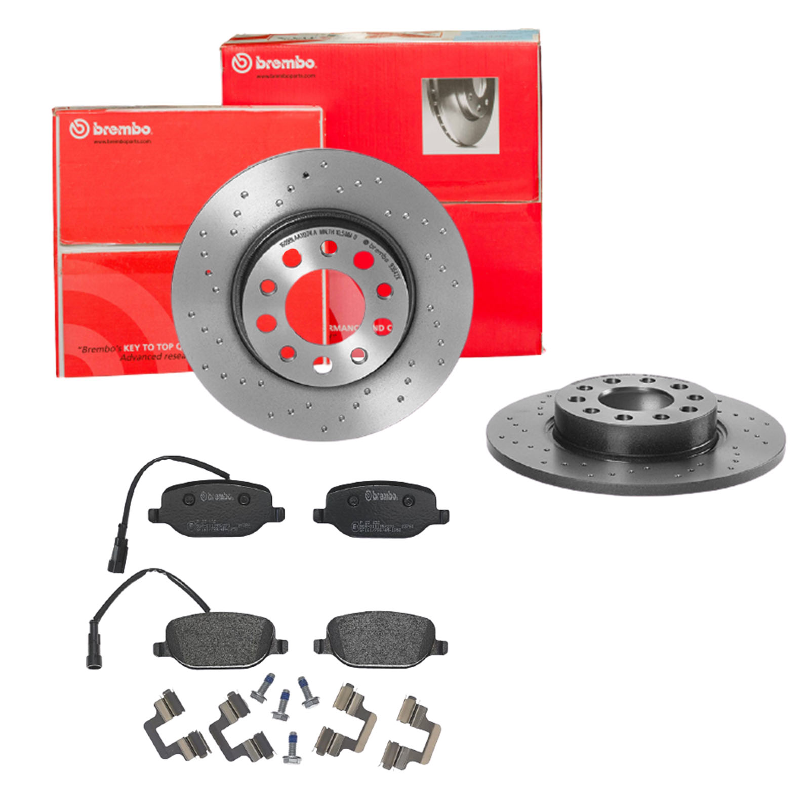 BREMBO Bremsensatz, Scheibenbremse sk8k0f9jq7 Hinterachse Gelocht 278mm 12mm für ALFA ROMEO JEEP FIAT JEEP (GAC FCA)