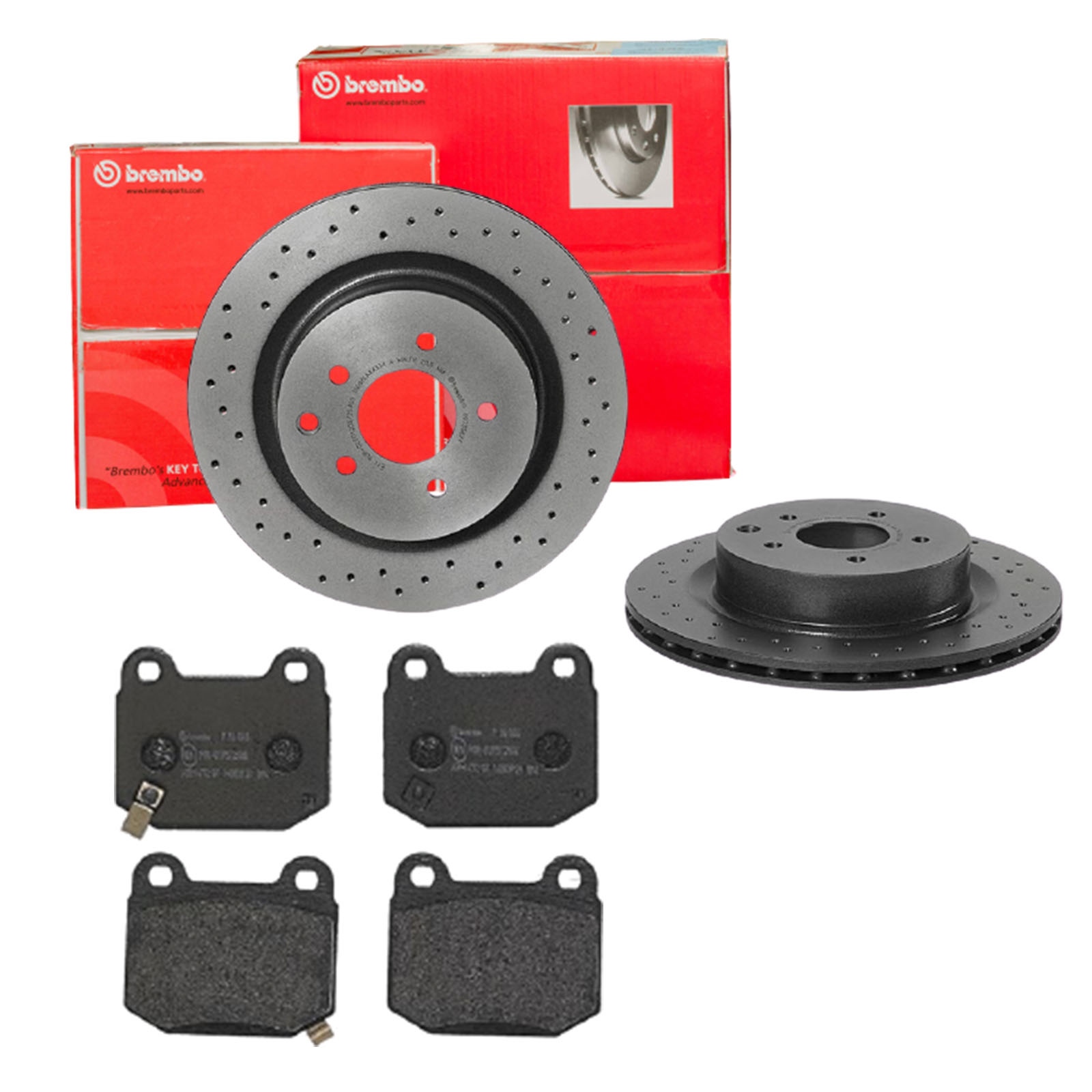BREMBO Bremsensatz, Scheibenbremse sk8k0f9iy1 Hinterachse Gelocht/innenbel. 322mm 22mm für MASERATI NISSAN SUBARU MITSUBISHI TOYOTA