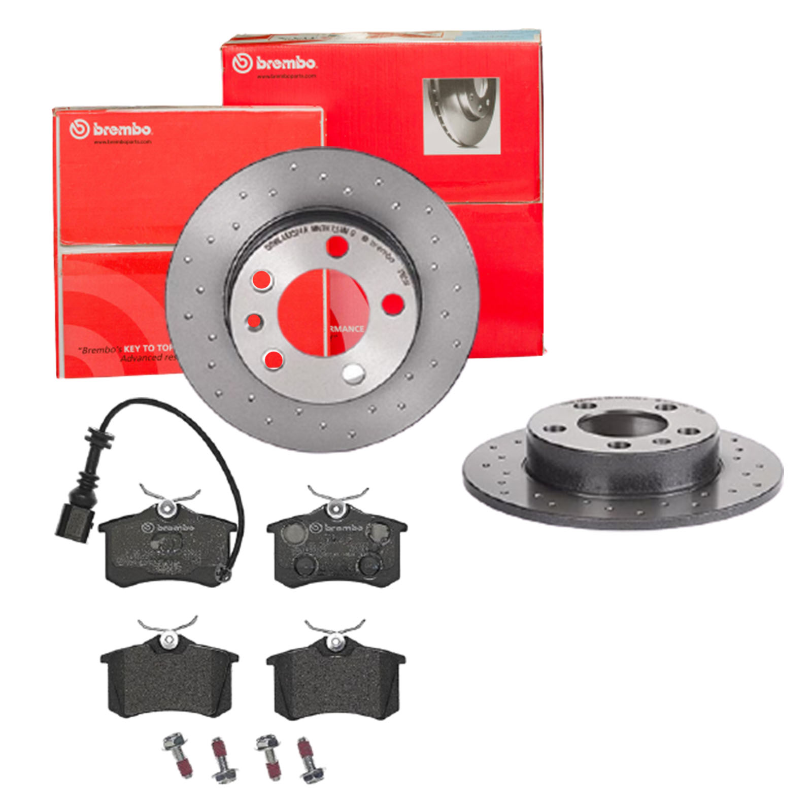 BREMBO Bremsensatz, Scheibenbremse sk8k0f91j5 Hinterachse Voll 230mm 9mm für VW AUDI SKODA VW (FAW) SEAT SKODA (SVW) VW (SVW)