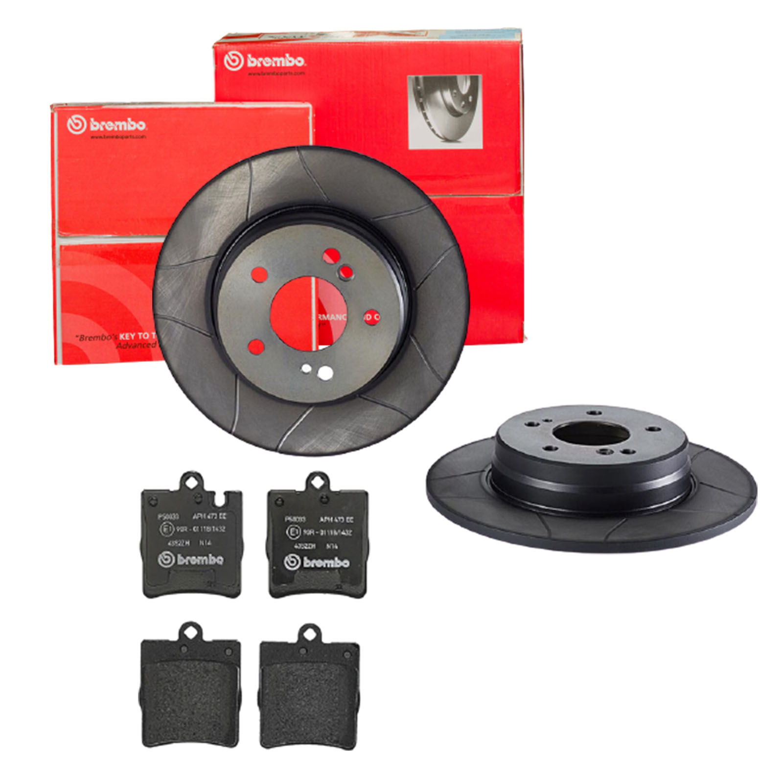 BREMBO Bremsensatz, Scheibenbremse sk8k0f8m69 Hinterachse Geschlitzt 290mm 10mm für MERCEDES-BENZ