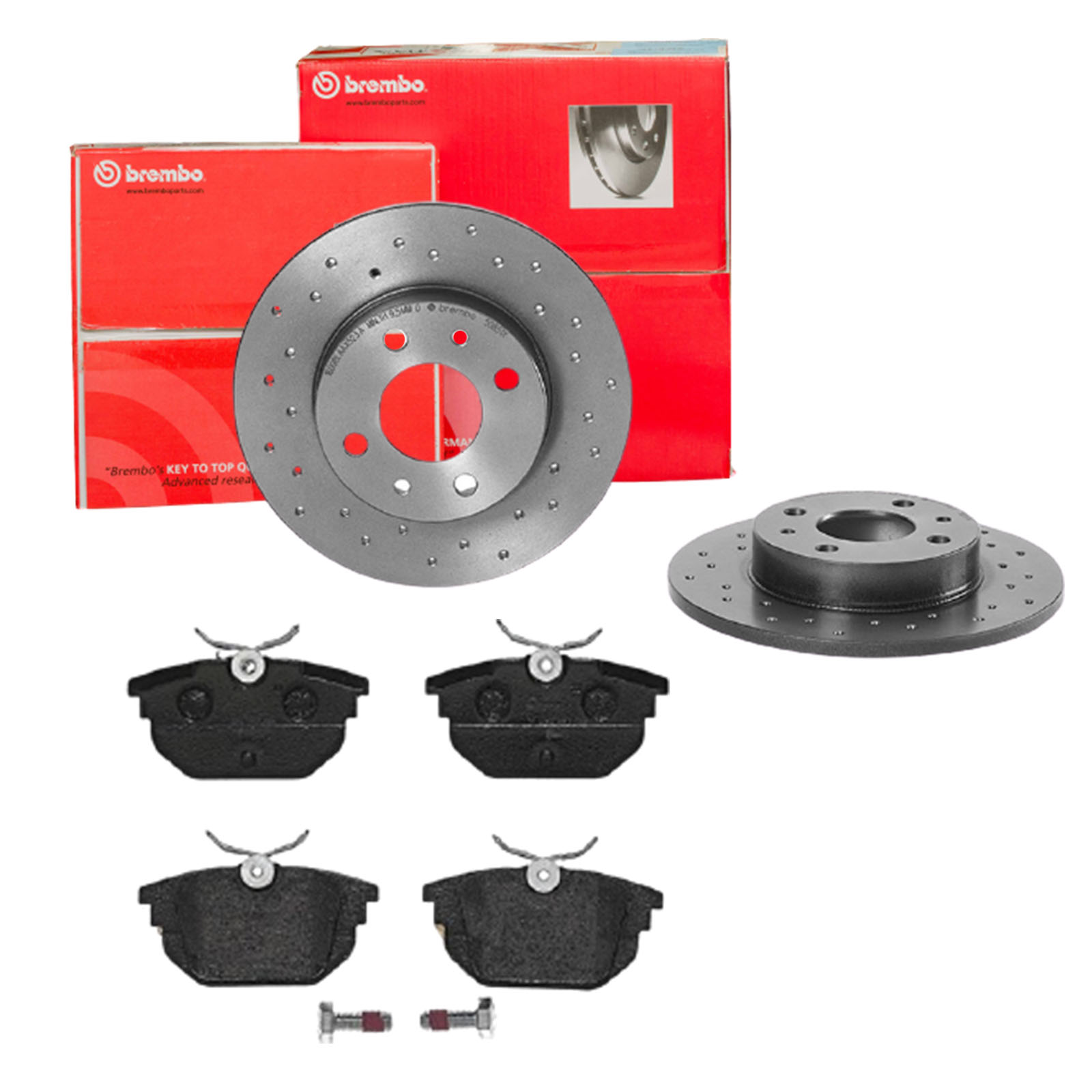BREMBO Bremsensatz, Scheibenbremse sk8k0f8ig5 Hinterachse Gelocht 240mm 11mm für ALFA ROMEO FORD FIAT ZASTAVA LANCIA DAIHATSU (FAW)