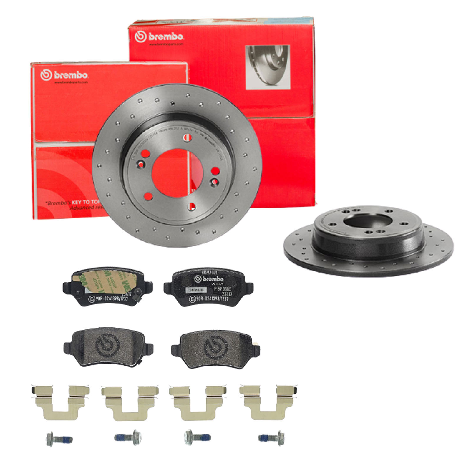 BREMBO sk8k0f8i29 Hinterachse Voll 262mm 10mm für OPEL VAUXHALL GENERAL MOTORS SATURN KIA HYUNDAI