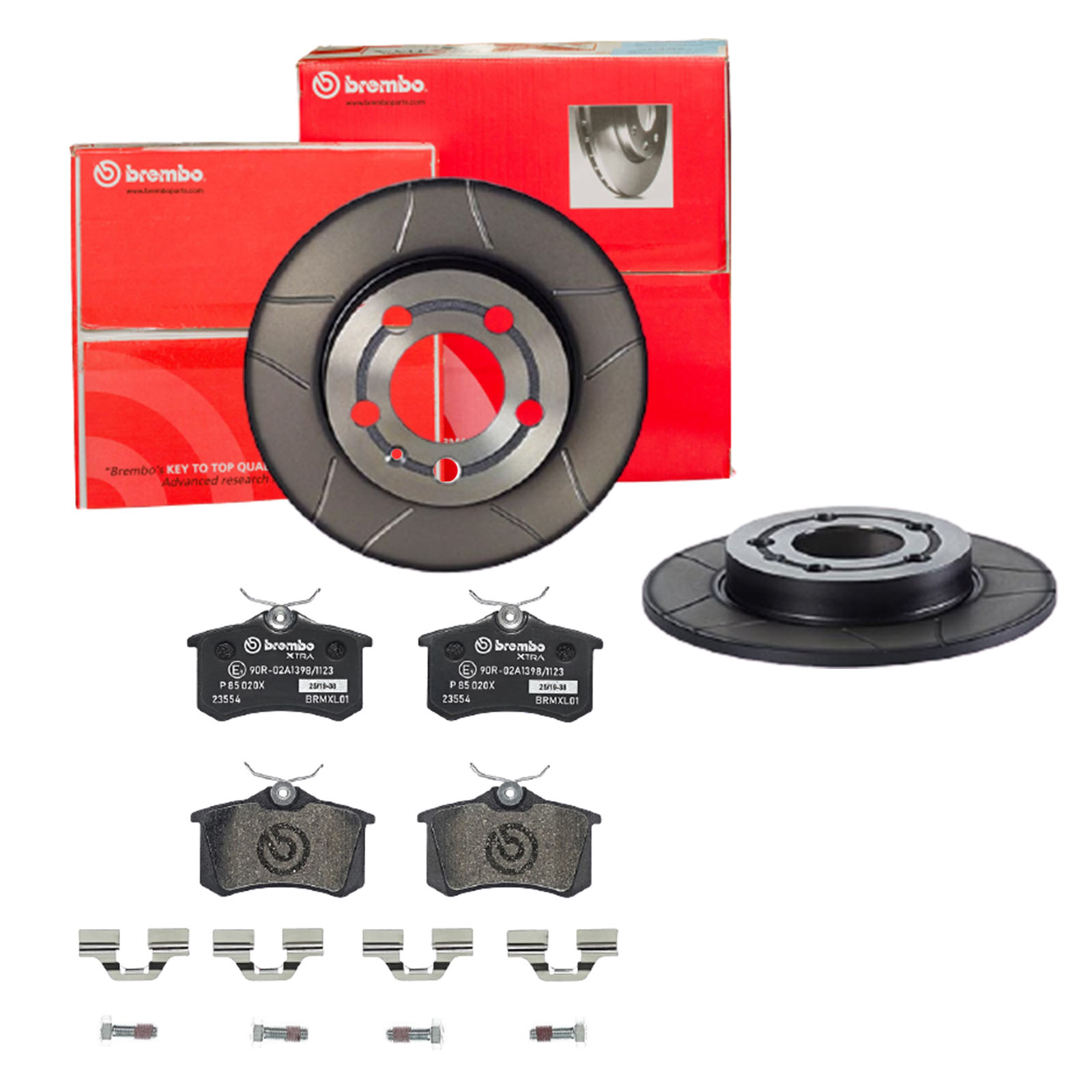 BREMBO Bremsensatz, Scheibenbremse sk8k0f8fh3 Hinterachse Geschlitzt 239mm 9mm für PEUGEOT CITROËN FORD MG (SAIC) ROEWE (SAIC) LANCIA ZHONGHUA (BRILLI