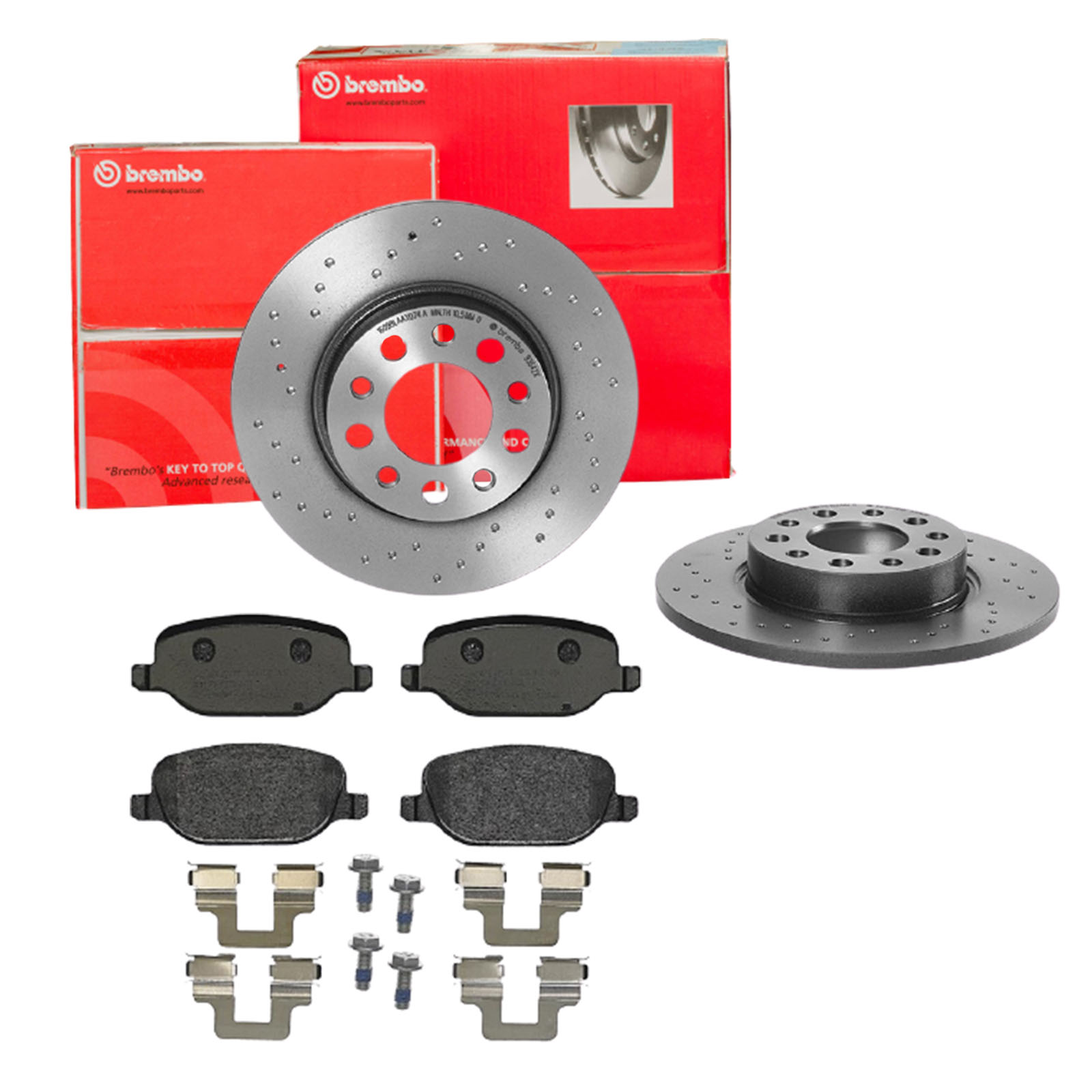 BREMBO Bremsensatz, Scheibenbremse sk8k0f85f3 Hinterachse Gelocht 278mm 12mm für LANCIA ALFA ROMEO JEEP FIAT JEEP (GAC FCA)