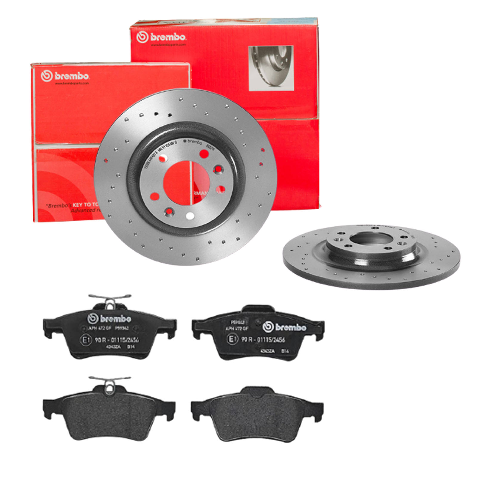 BREMBO sk8k0f7zf9 Hinterachse Gelocht 290mm 12mm für CITROËN FORD OPEL VOLVO GENERAL MOTORS PONTIAC SAAB PEUGEOT RENAULT MAZDA JAGUAR FORD A
