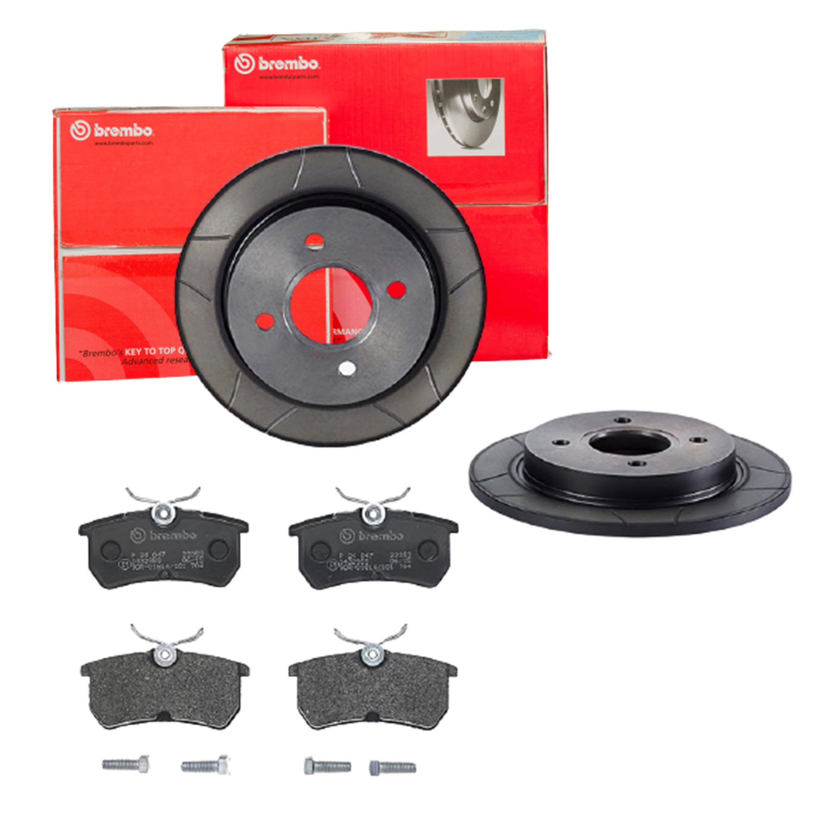 BREMBO Bremsensatz, Scheibenbremse sk8k0f7w11 Hinterachse Voll 253mm 10mm für FORD FORD USA