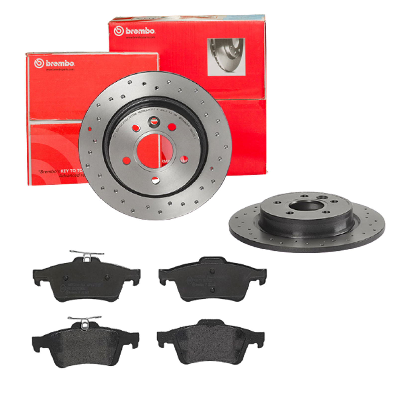 BREMBO Bremsensatz, Scheibenbremse sk8k0f9kc3 Hinterachse Voll 280mm 11mm für FORD FORD (CHANGAN) VOLVO FORD USA MAZDA NISSAN