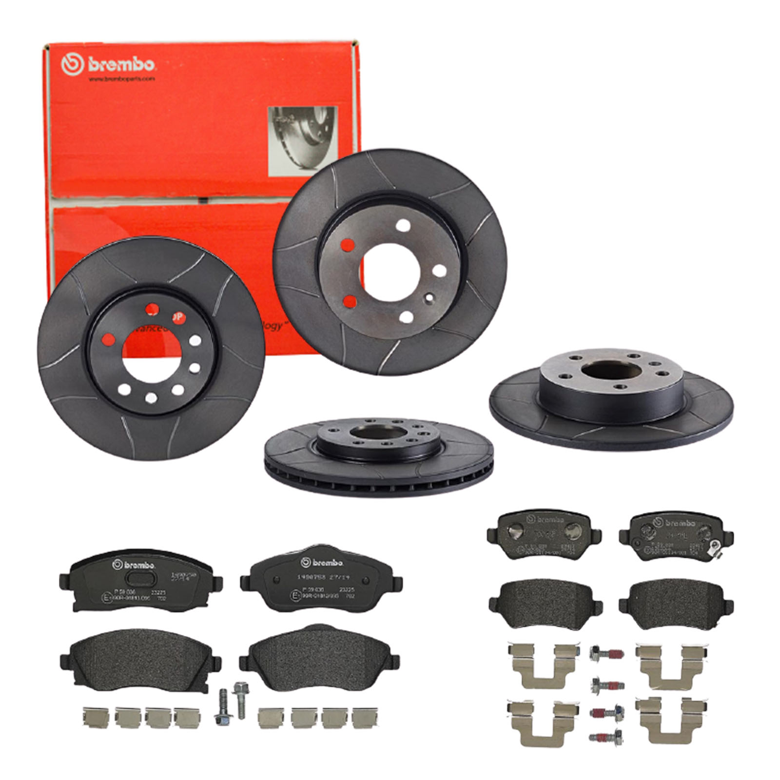 BREMBO Bremsensatz, Scheibenbremse sg00000e2r Vorderachse Geschlitzt 280mm 10mm für OPEL VAUXHALL GENERAL MOTORS SATURN KIA