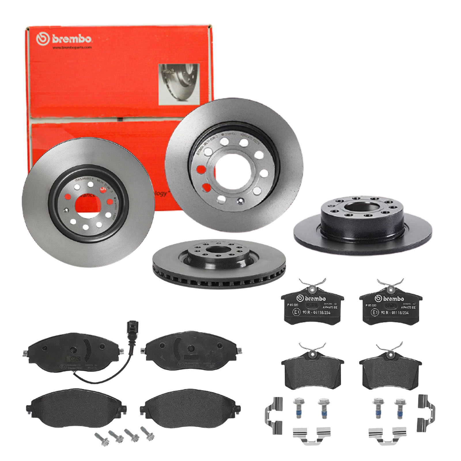 BREMBO Bremsensatz, Scheibenbremse sg00000e36 Vorderachse Voll 340mm 10mm für PEUGEOT CITROËN FORD MG (SAIC) ROEWE (SAIC) FIAT ZHONGHUA (BRILLIANCE) D
