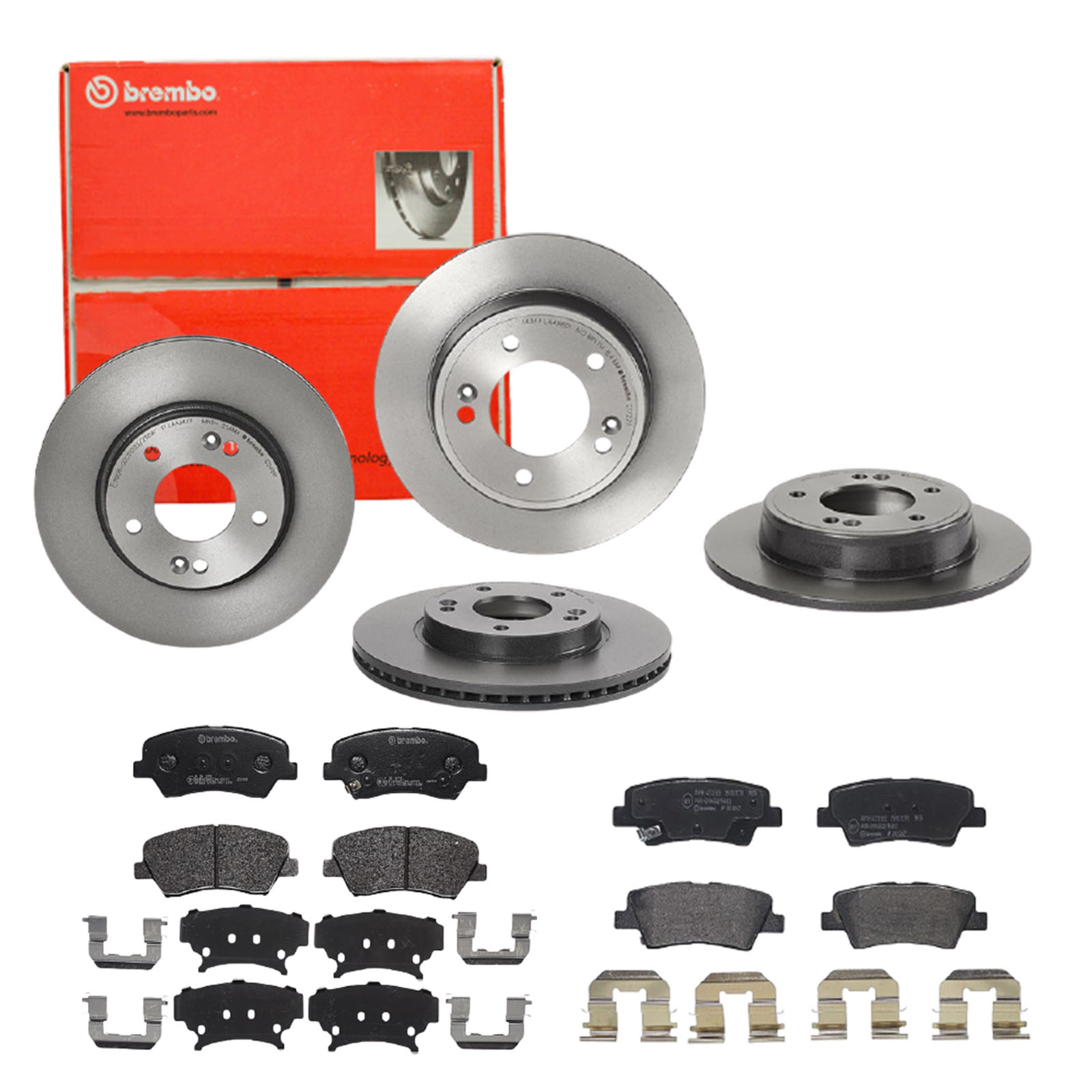 BREMBO Bremsensatz, Scheibenbremse sg00000e38 Hinterachse Voll 262mm 23mm für KIA HYUNDAI HYUNDAI (BEIJING) KIA (DYK) SSANGYONG
