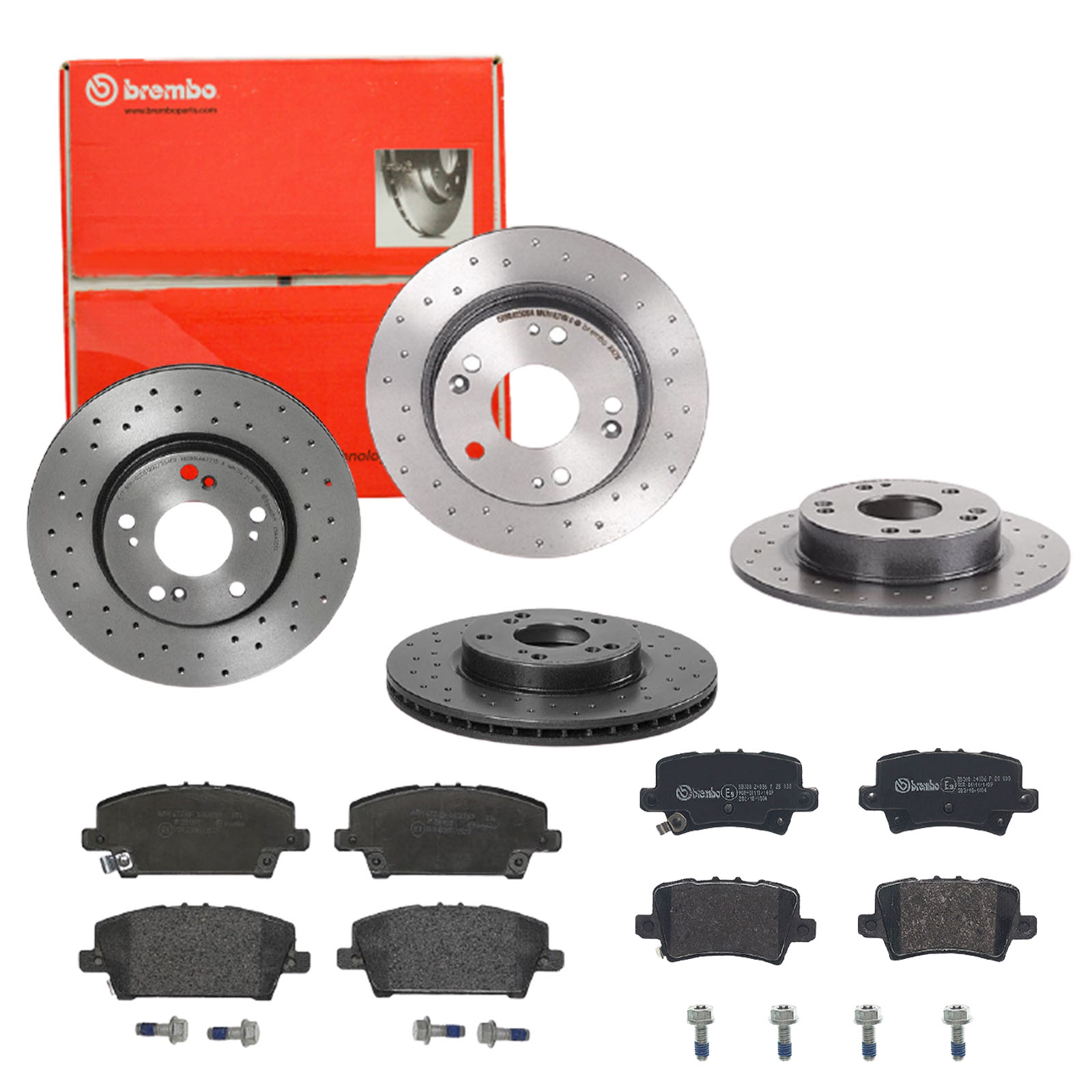 BREMBO Bremsensatz, Scheibenbremse sg00000e3a Hinterachse Gelocht/innenbel. 260mm 23mm für HONDA CIIMO