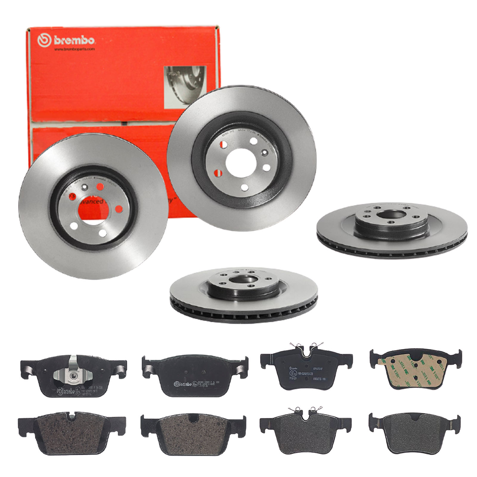 BREMBO Bremsensatz, Scheibenbremse sg00000e40 Vorderachse Innenbelüftet 322mm 20mm für VOLVO JAGUAR LAND ROVER