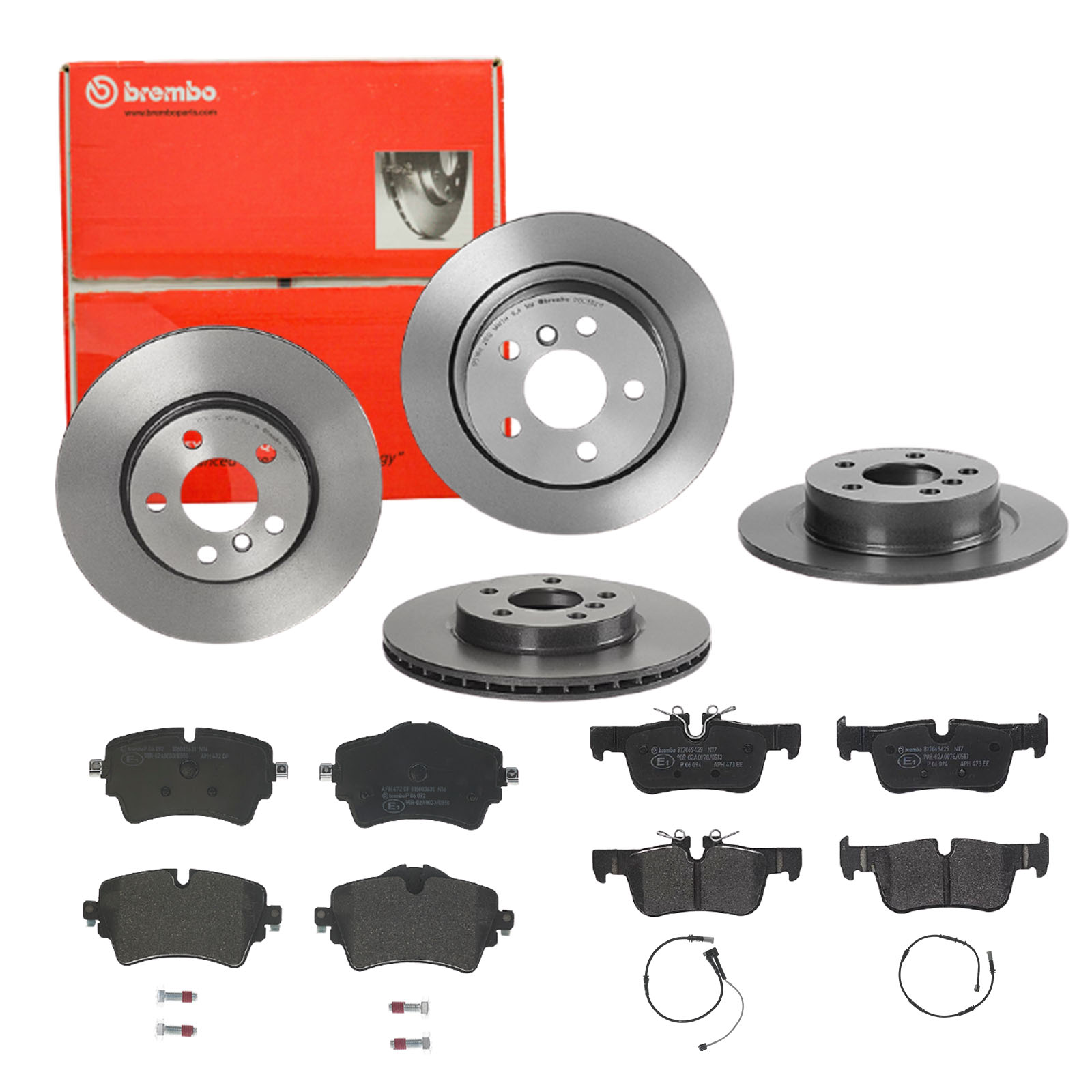 BREMBO Bremsensatz, Scheibenbremse sg00000e43 Hinterachse Voll 294mm 10mm für BMW MINI BMW (BRILLIANCE)