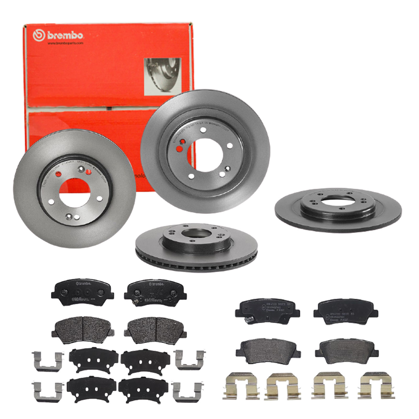BREMBO Bremsensatz, Scheibenbremse sg00000e4h Hinterachse Voll 284mm 10mm für KIA HYUNDAI HYUNDAI (BEIJING) SSANGYONG KIA (DYK)