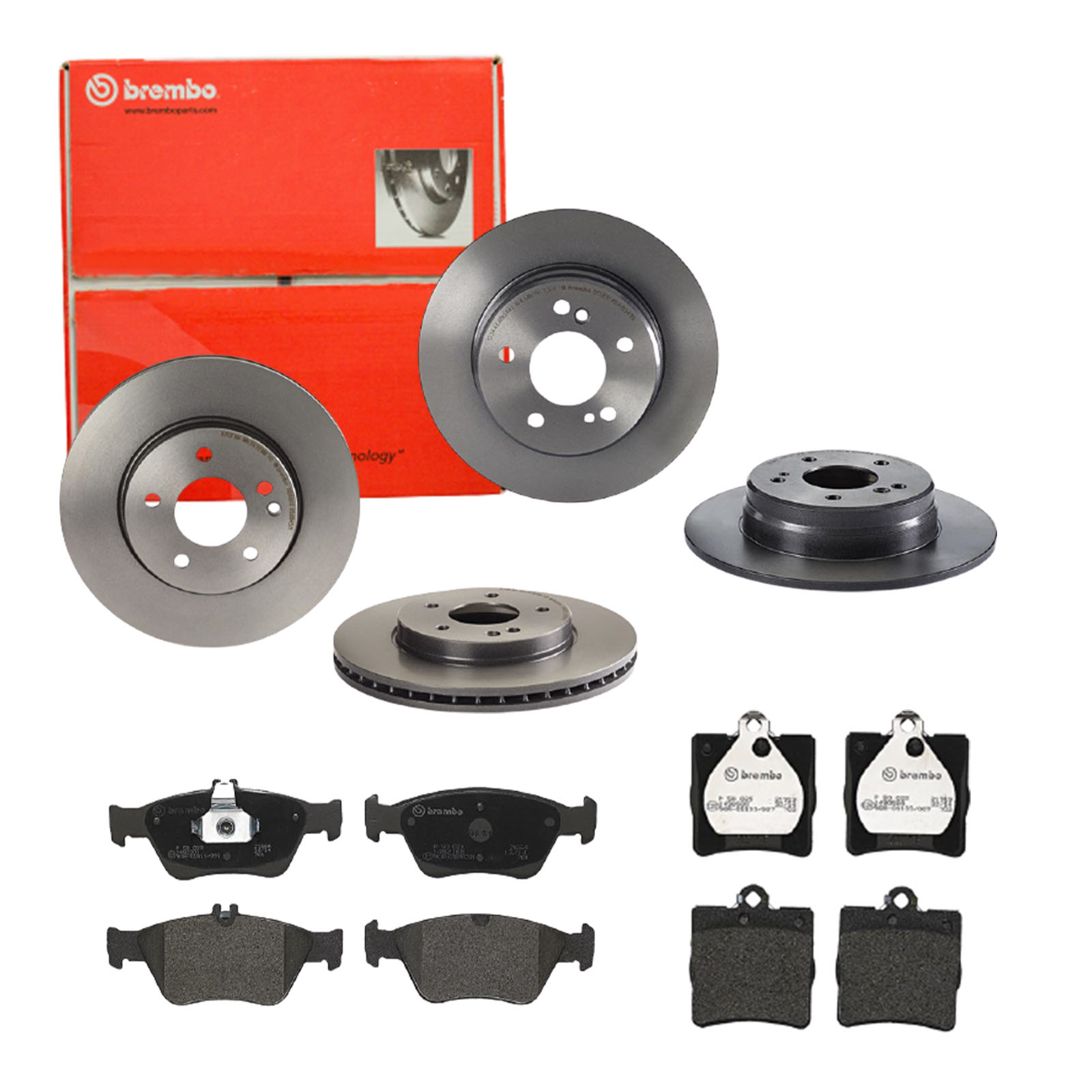 BREMBO Bremsensatz, Scheibenbremse sg00000e4n Hinterachse Voll 288mm 9mm für MERCEDES-BENZ CHRYSLER