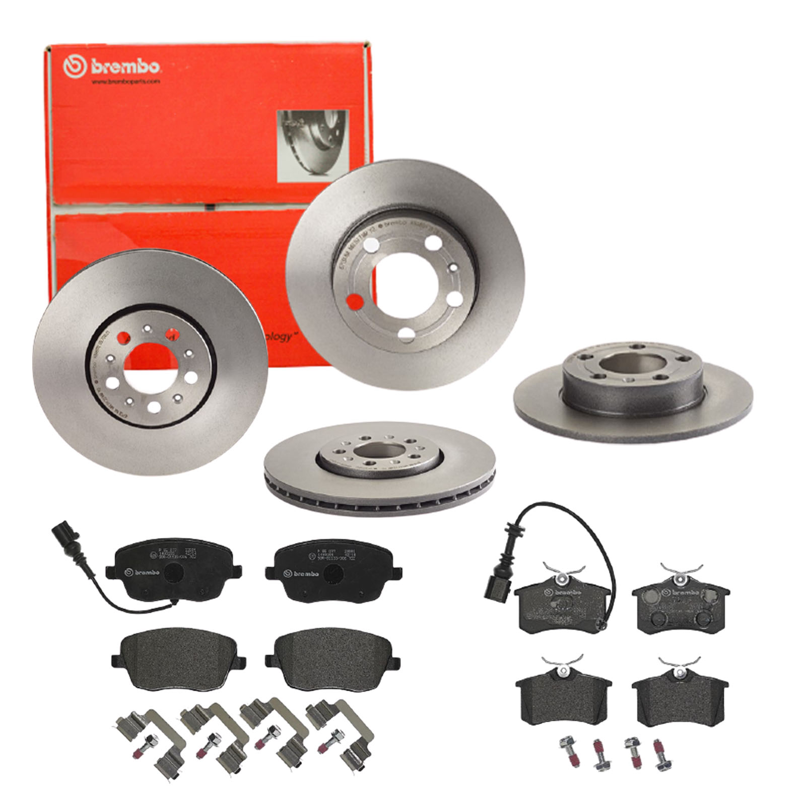 BREMBO Bremsensatz, Scheibenbremse sg00000e4o Hinterachse Voll 230mm 9mm für AUDI SEAT VW SKODA VW (FAW) VW (SVW) SKODA (SVW)