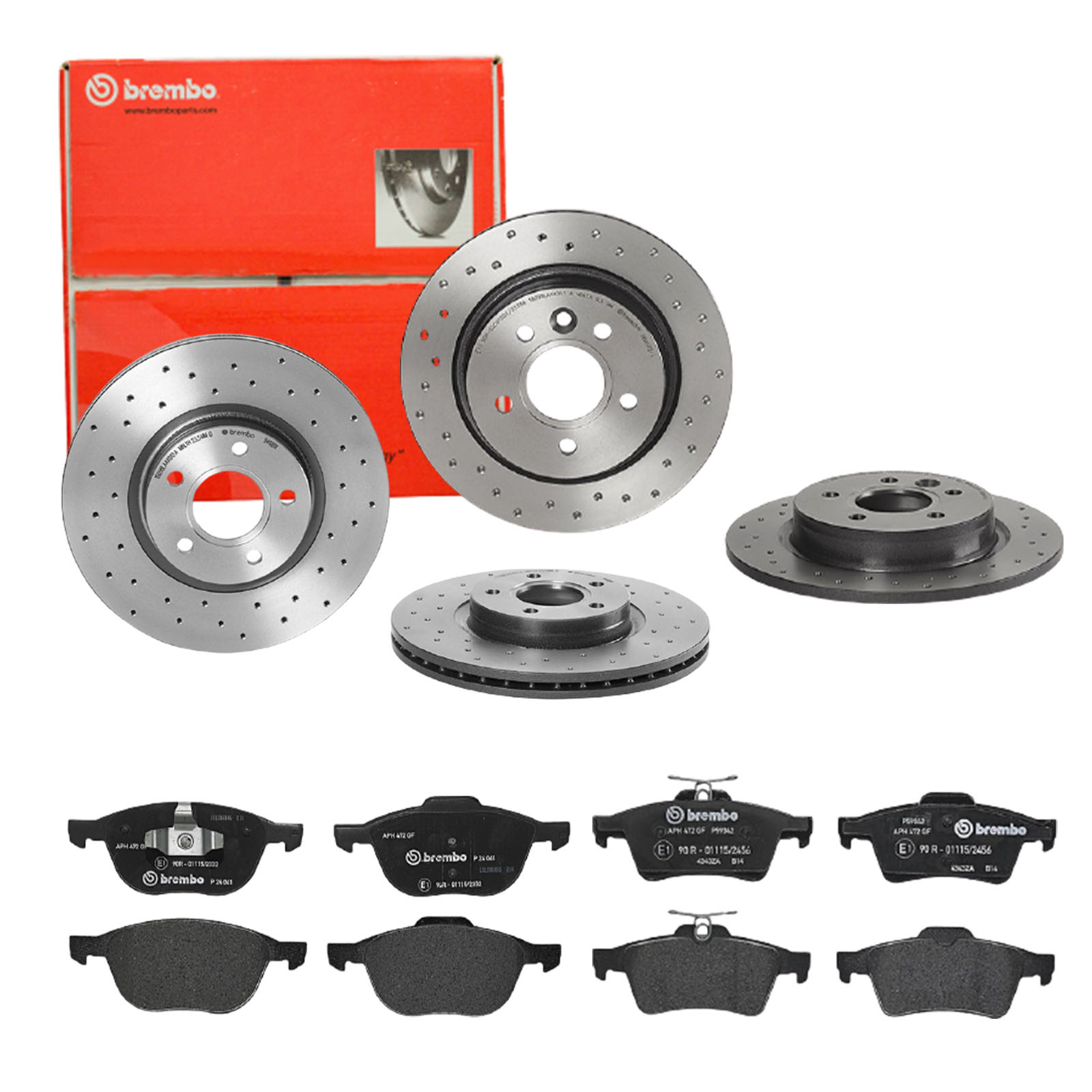 BREMBO Bremsensatz, Scheibenbremse sg00000e4w Vorderachse Voll 280mm 11mm für VOLVO CITROËN FORD FORD (CHANGAN) OPEL GENERAL MOTORS PONTIAC SAAB RENAU
