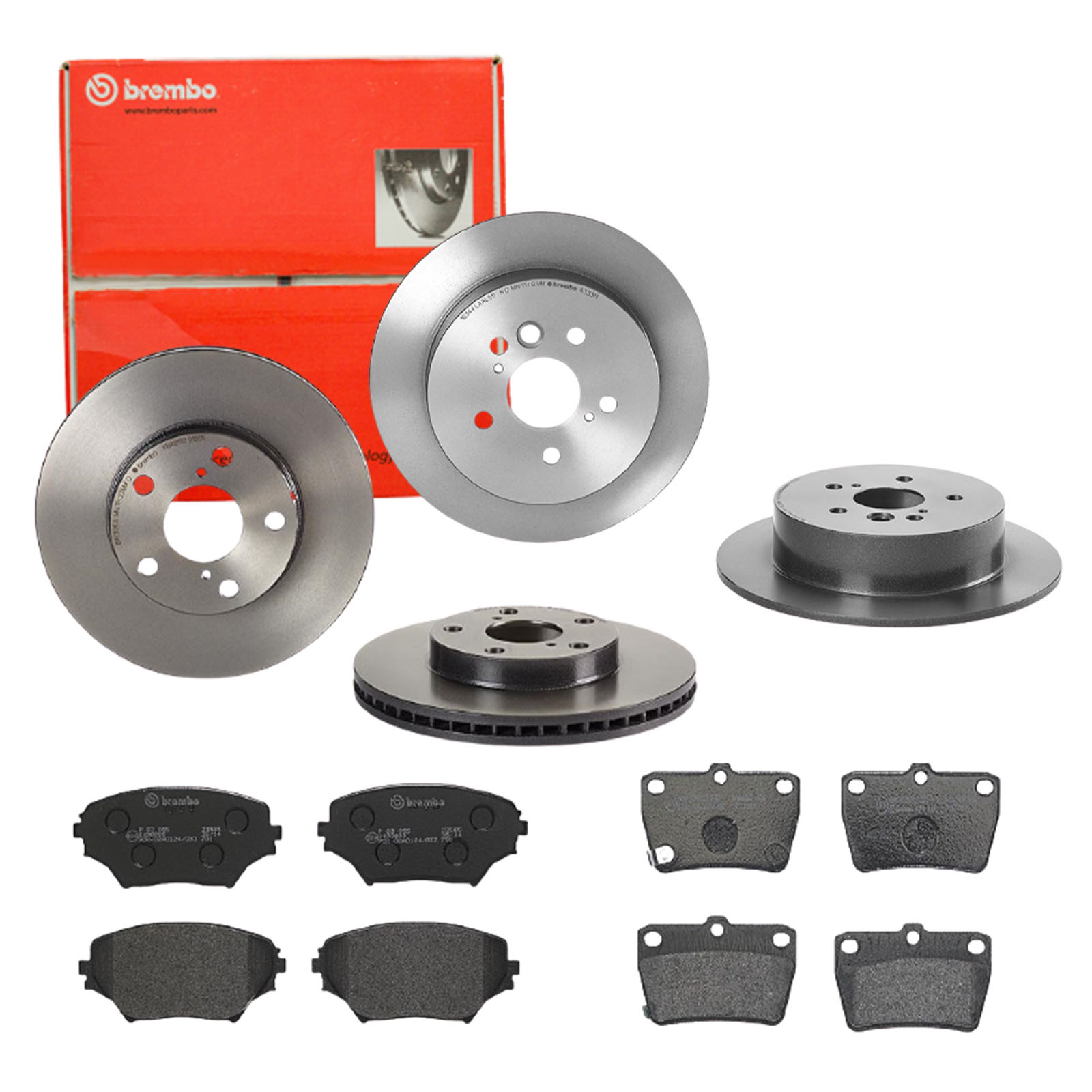BREMBO Bremsensatz, Scheibenbremse sg00000e4z Hinterachse Innenbelüftet 303mm 25mm für TOYOTA DR CHERY