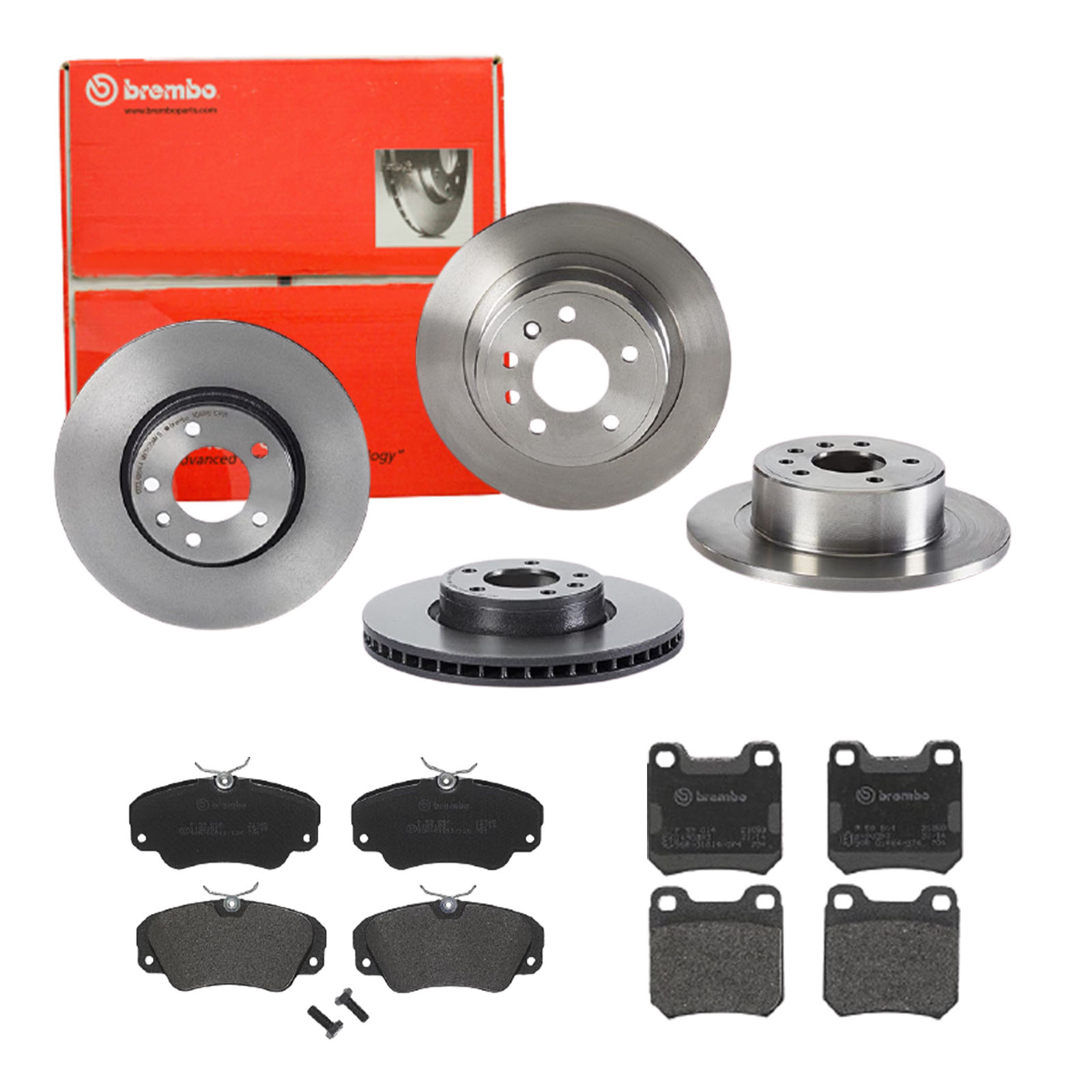 BREMBO Bremsensatz, Scheibenbremse sg00000e50 Hinterachse Voll 296mm 12mm für VAUXHALL OPEL SAAB SATURN