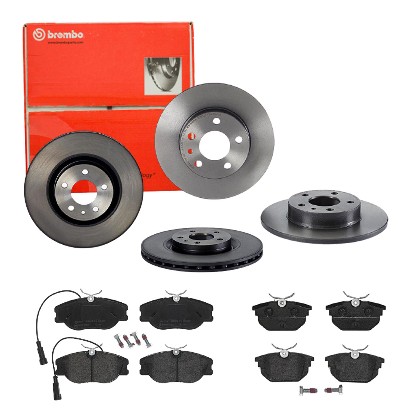 BREMBO Bremsensatz, Scheibenbremse sg00000e51 Hinterachse Voll 284mm 22mm für ALFA ROMEO FIAT LANCIA DAIHATSU (FAW)