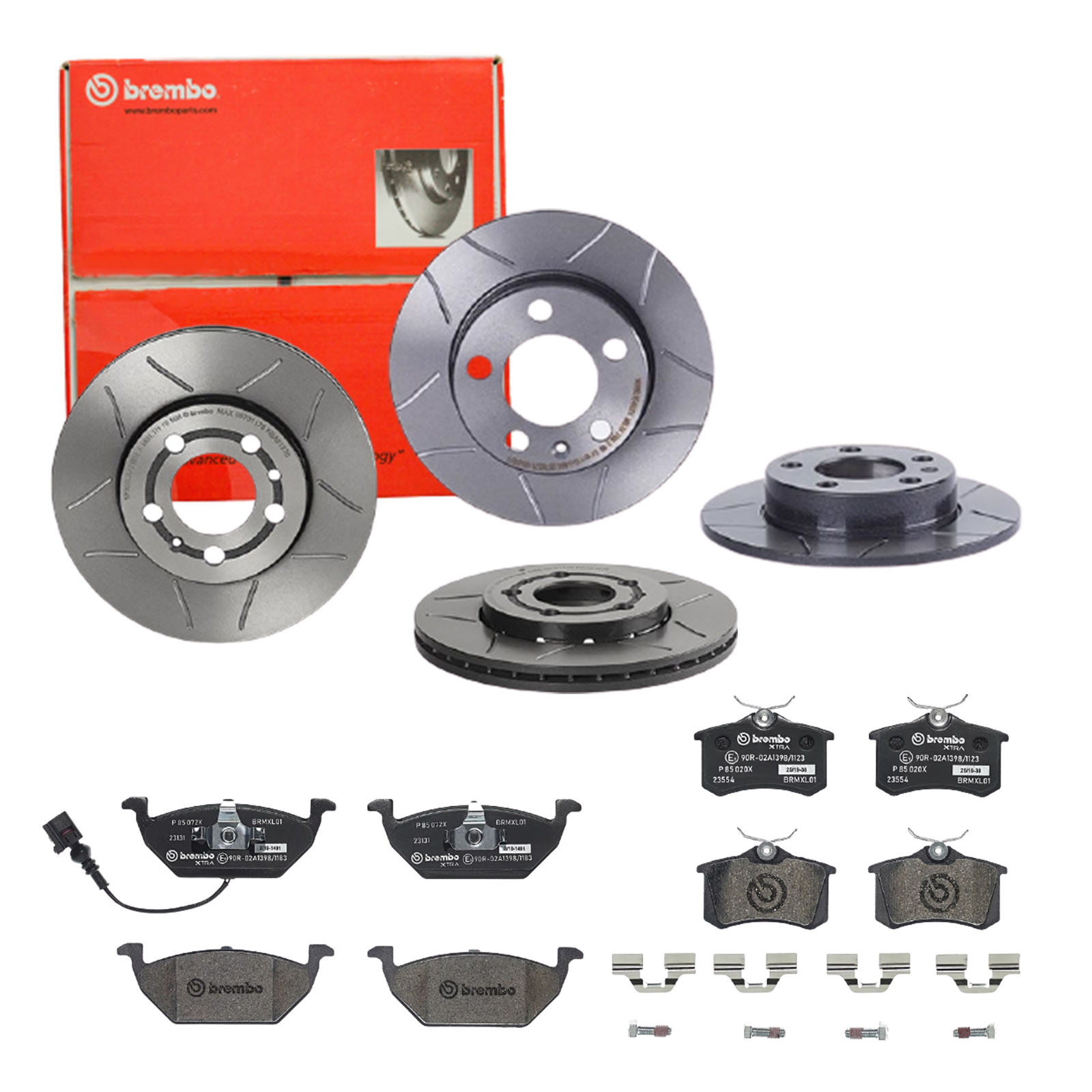 BREMBO Bremsensatz, Scheibenbremse sg00000e55 Hinterachse Geschlitzt 256mm 9mm für PEUGEOT CITROËN FORD MG (SAIC) ROEWE (SAIC) FIAT ZHONGHUA (BRILLIAN
