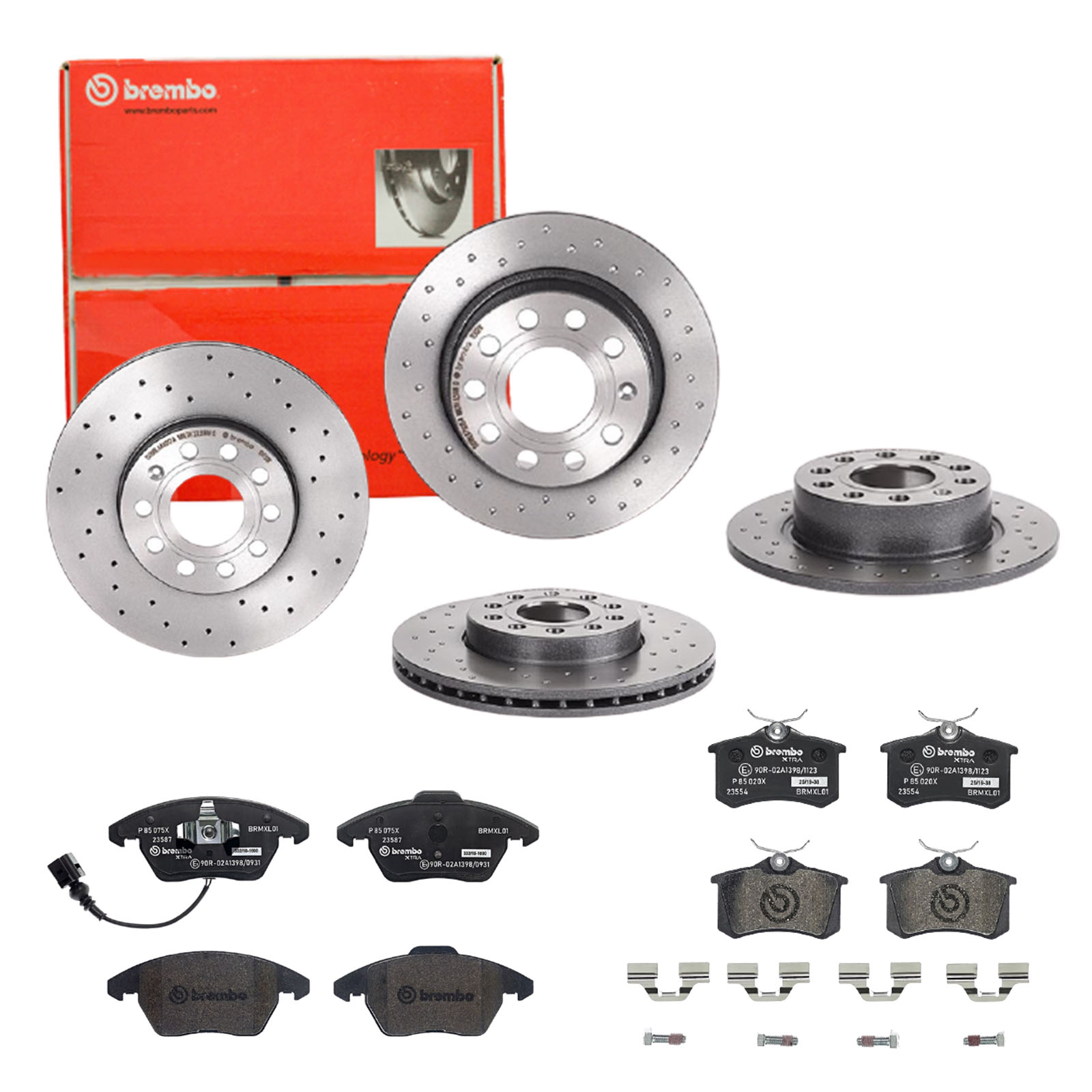 BREMBO Bremsensatz, Scheibenbremse sg00000e5c Hinterachse Gelocht 288mm 25mm für PEUGEOT CITROËN FORD ROEWE (SAIC) LANCIA ZHONGHUA (BRILLIANCE) DS SKO