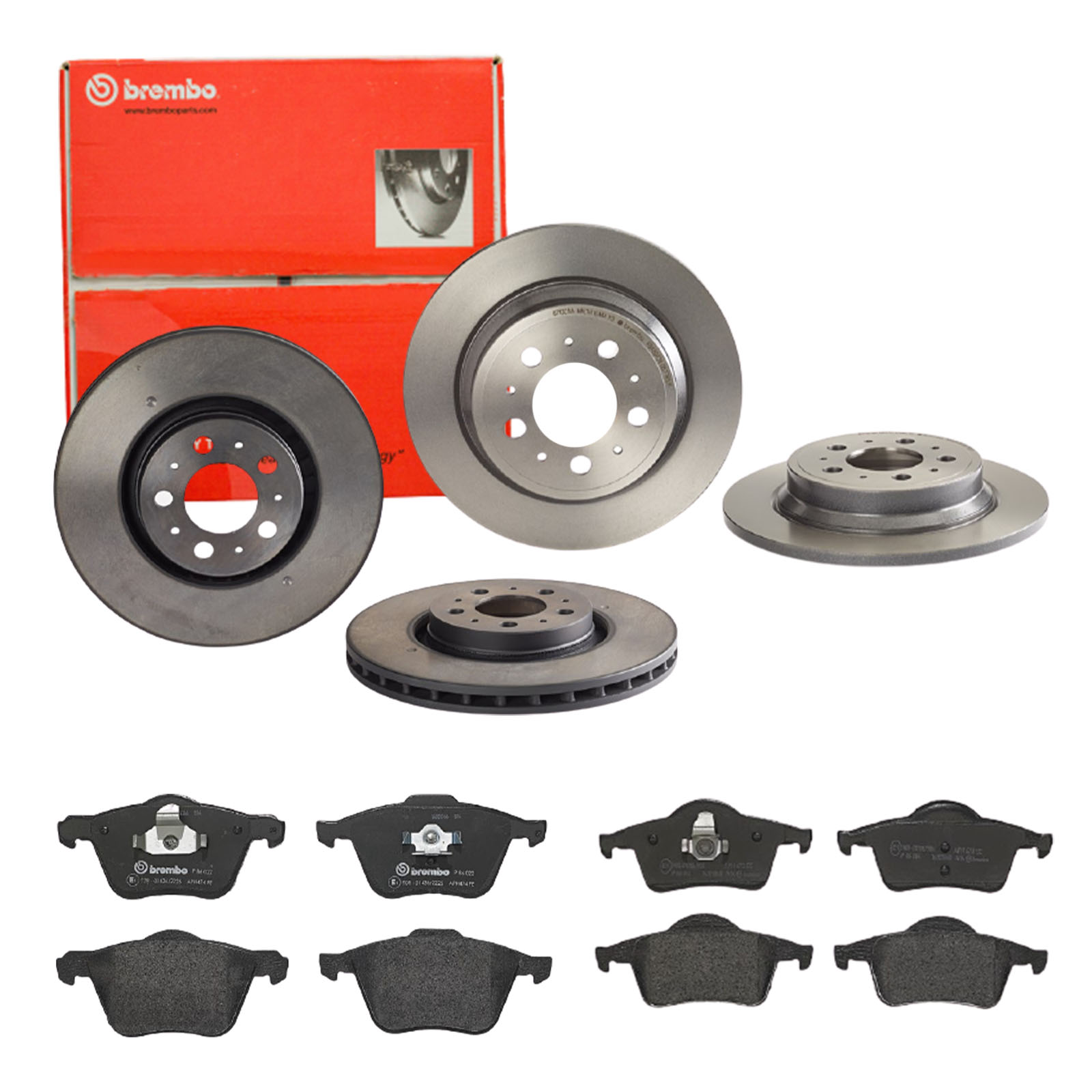 BREMBO Bremsensatz, Scheibenbremse sg00000e5p Hinterachse Innenbelüftet 288mm 28mm für VOLVO