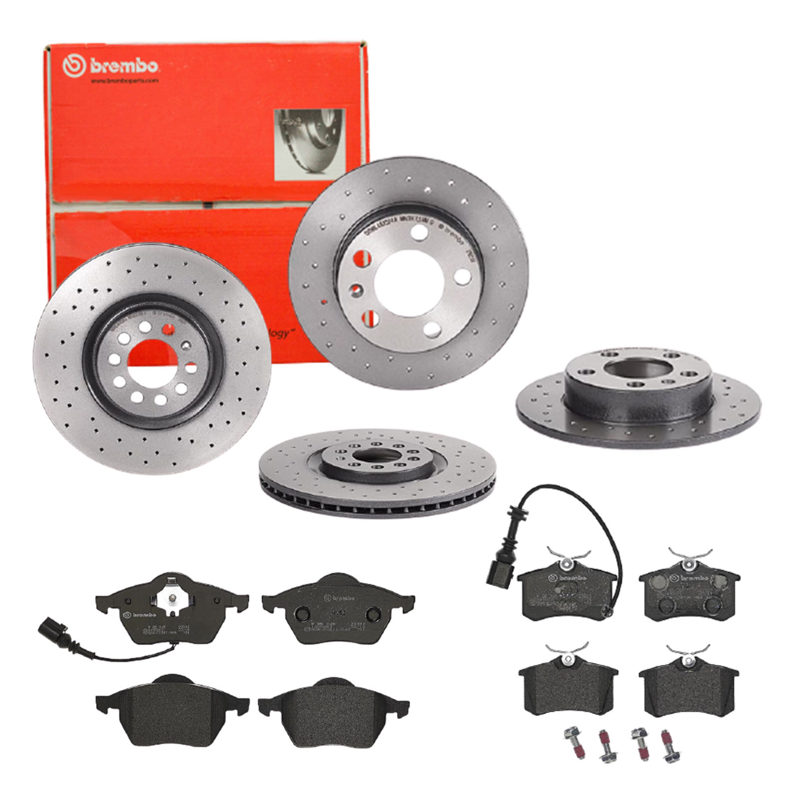 BREMBO Bremsensatz, Scheibenbremse sg00000e5q Hinterachse Voll 230mm 25mm für SEAT AUDI SKODA (SVW) SKODA VW VW (FAW) VW (SVW)