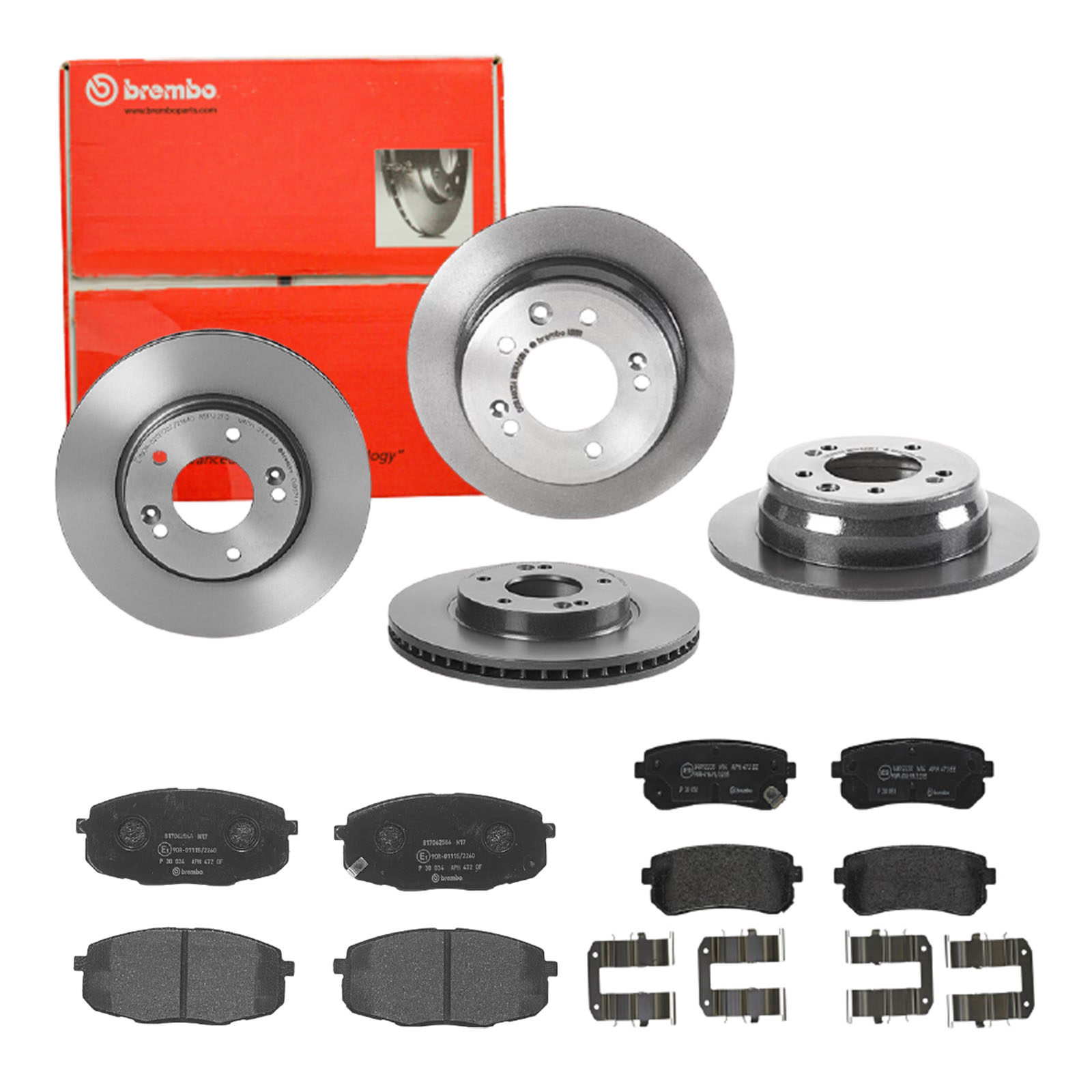 BREMBO Bremsensatz, Scheibenbremse sg00000e5u Hinterachse Voll 280mm 10mm für KIA HYUNDAI KIA (DYK) HYUNDAI (BEIJING) CHANGAN TOYOTA