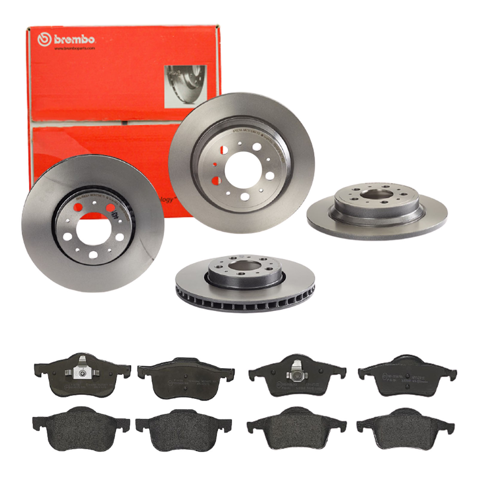 BREMBO Bremsensatz, Scheibenbremse sg00000e5x Vorderachse Innenbelüftet 288mm 12mm für VOLVO