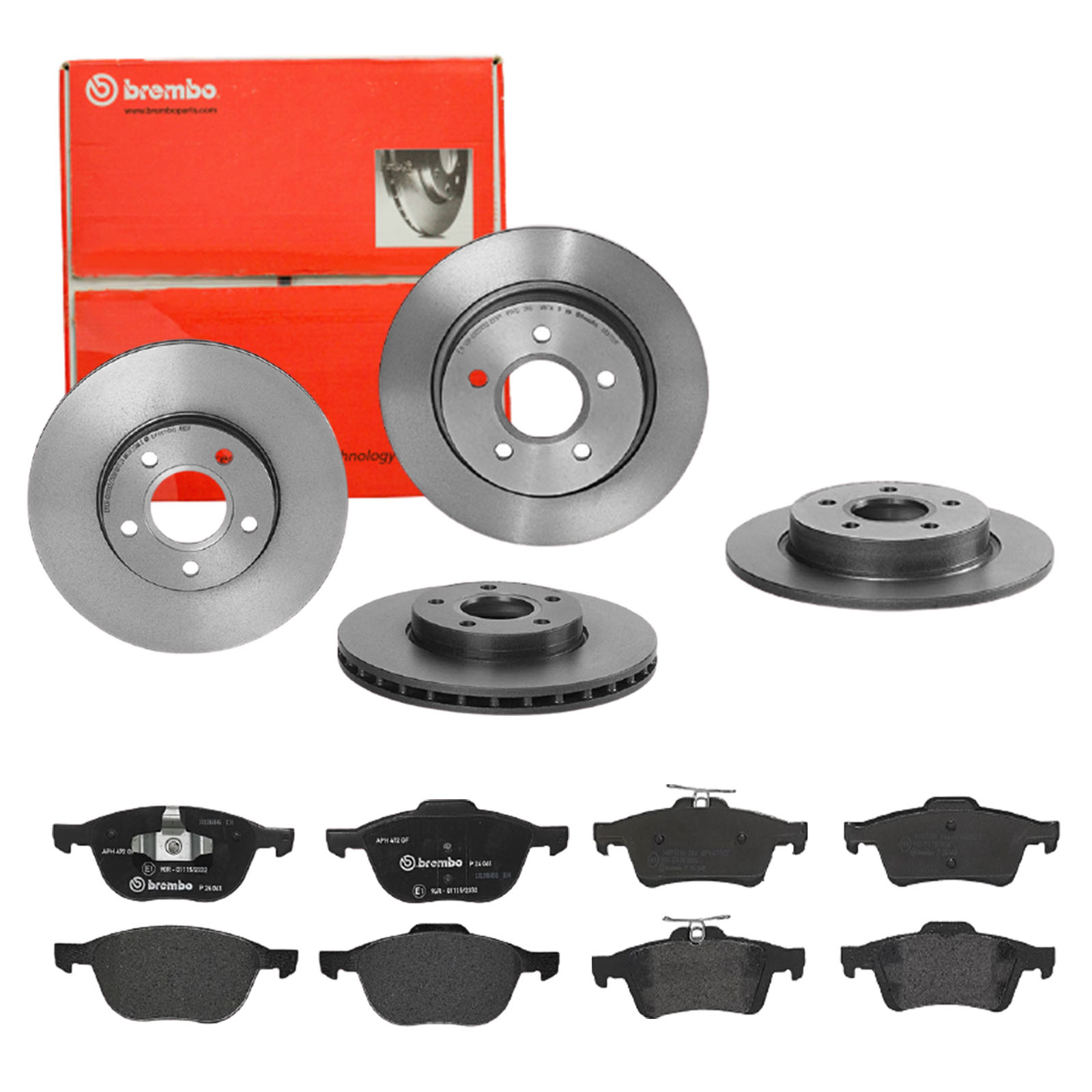 BREMBO Bremsensatz, Scheibenbremse sg00000e5y Hinterachse Voll 278mm 25mm für FORD FORD (CHANGAN) VOLVO FORD USA MAZDA FORD ASIA & OCEANIA NISSAN MITS