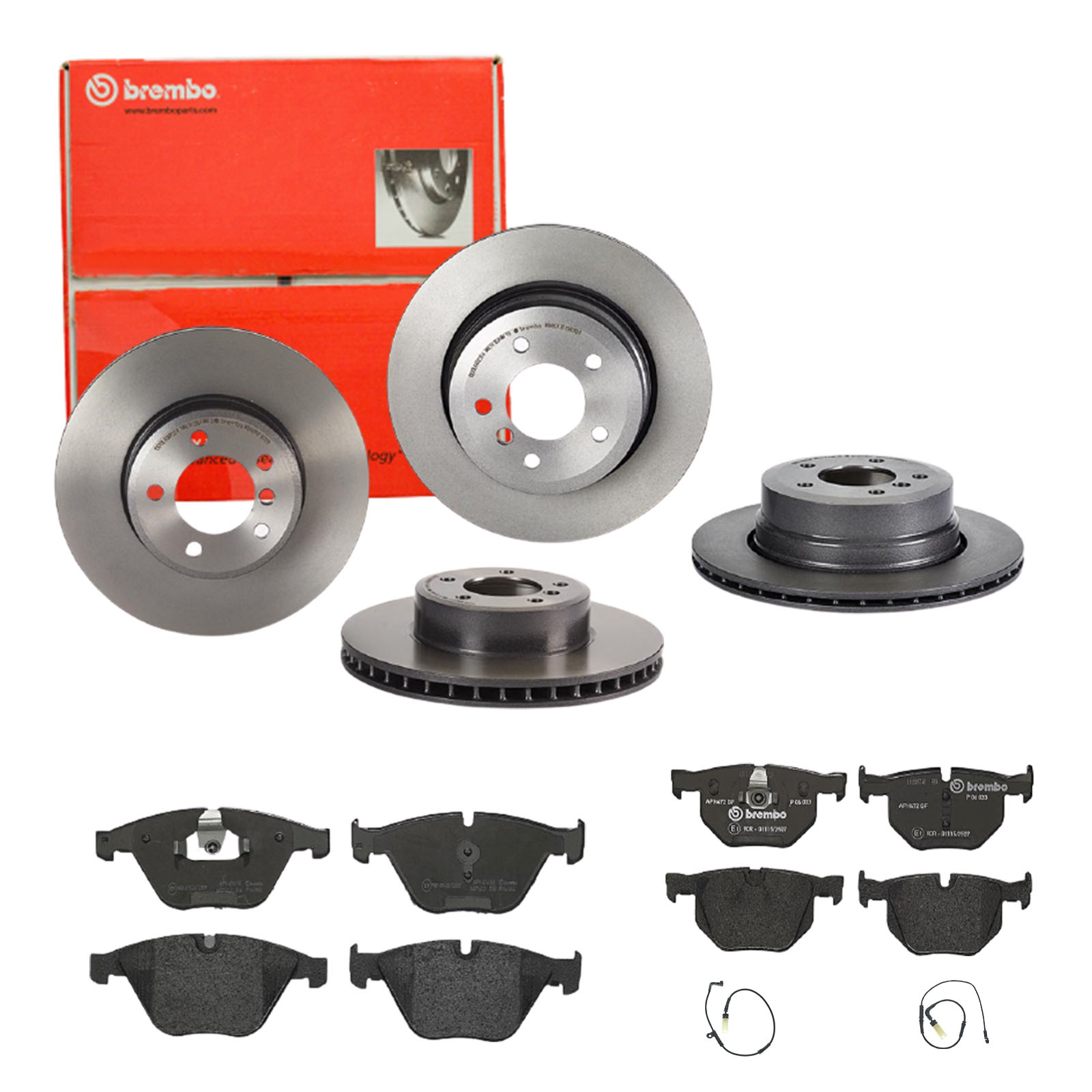 BREMBO Bremsensatz, Scheibenbremse sg00000e67 Hinterachse Innenbelüftet 324mm 20mm für BMW