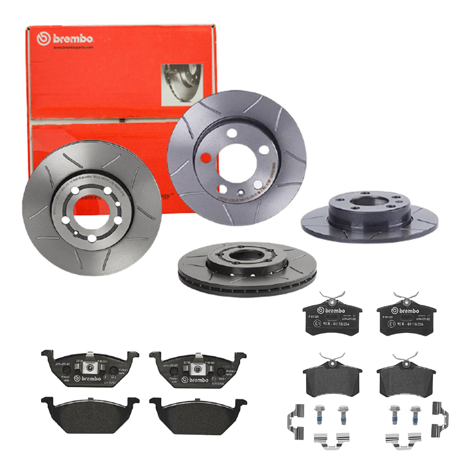 BREMBO Bremsensatz, Scheibenbremse sg00000e68 Hinterachse Geschlitzt 256mm 9mm für CITROËN PEUGEOT FORD MG (SAIC) ROEWE (SAIC) LANCIA VW (FAW) ZHONGHU