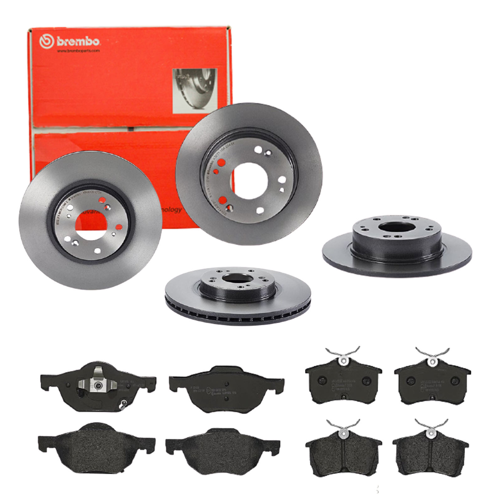 BREMBO Bremsensatz, Scheibenbremse sg00000e6e Hinterachse Voll 260mm 25mm für HONDA