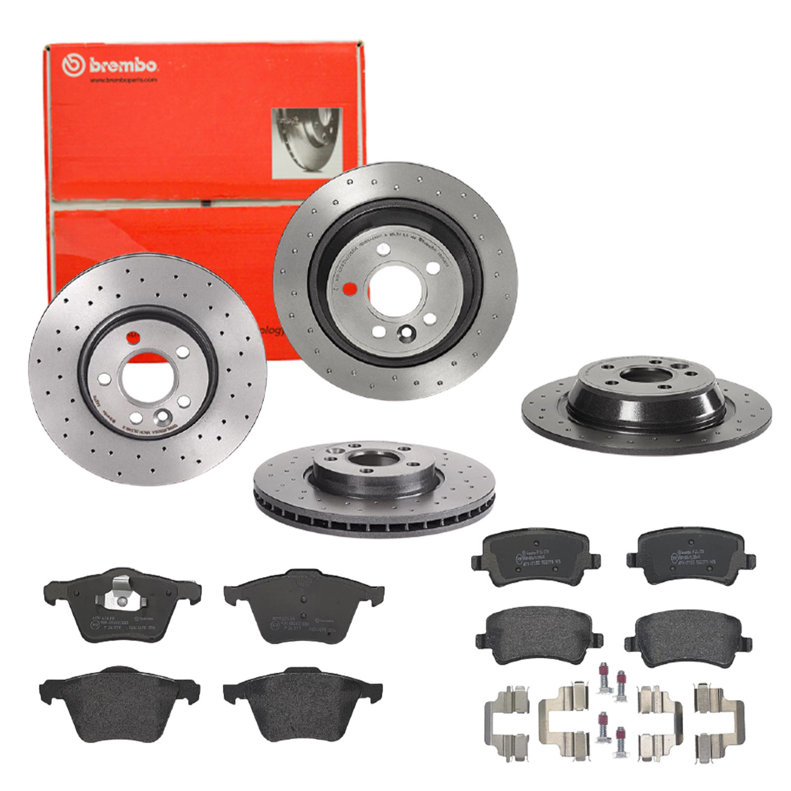 BREMBO Bremsensatz, Scheibenbremse sg00000e70 Hinterachse Gelocht 300mm 11mm für FORD FORD (CHANGAN) VOLVO VOLVO (CHANGAN) LAND ROVER